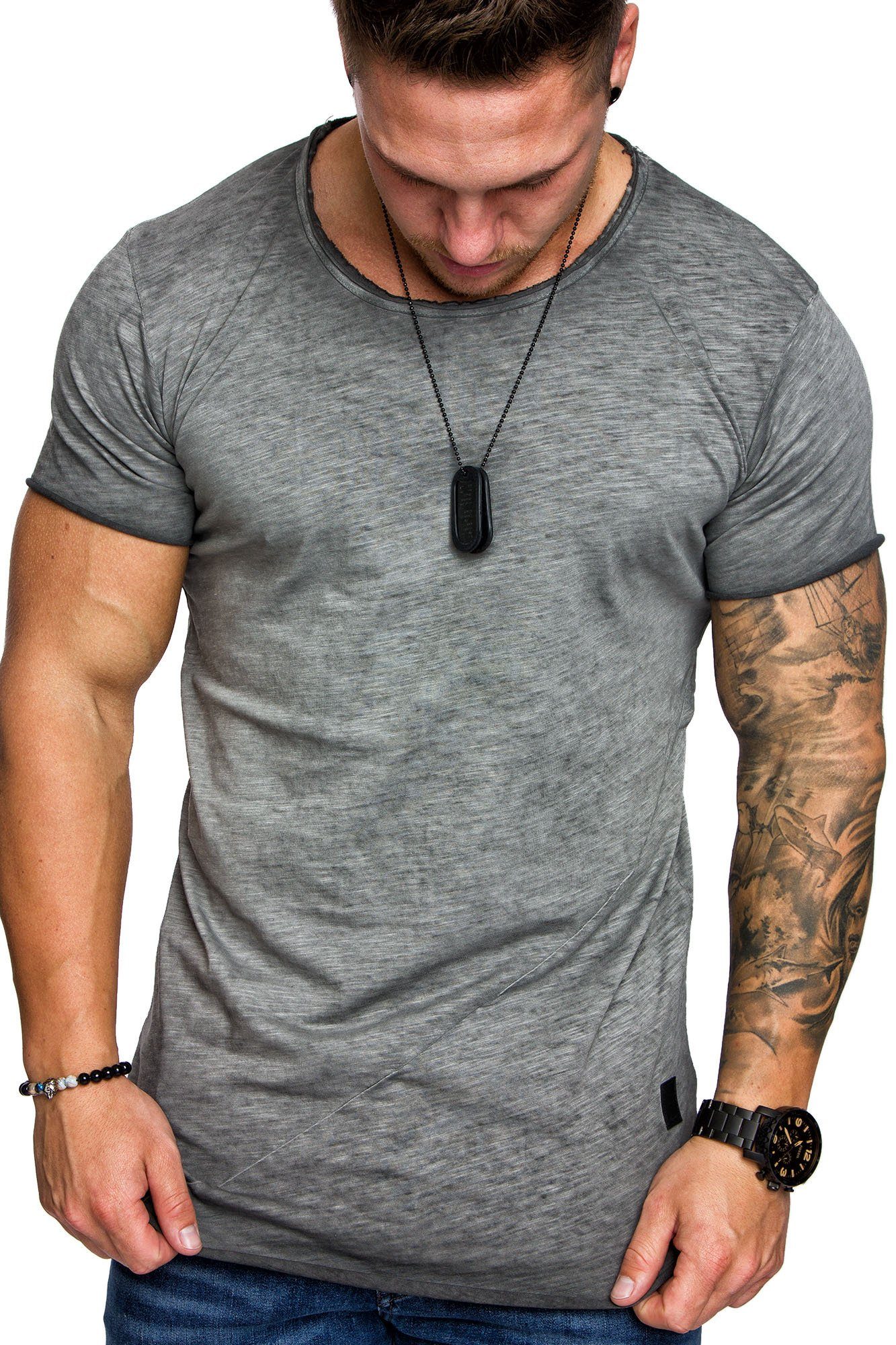 Amaci&Sons T-Shirt TIJUANA Oversize T-Shirt mit Rundhalsausschnitt Herren O günstig online kaufen