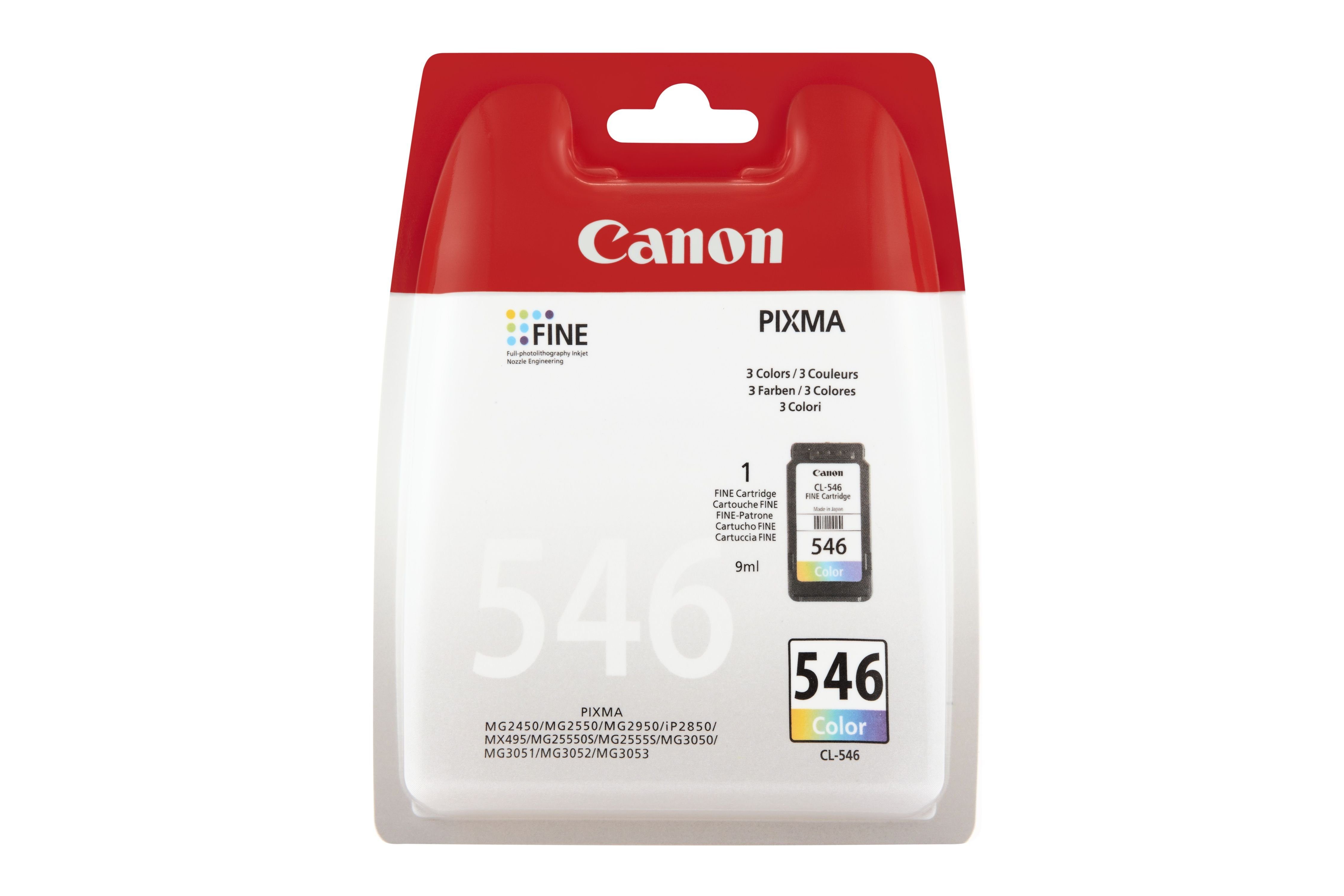 Image of Canon CL-546 Colour Ink Cartridge Tintenpartrone »Tinte farbig Standardkapazität 8ml 1er-Pack«