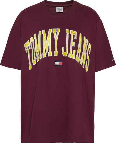 Tommy Jeans Curve Rundhalsshirt »TJW CRV RLXD COLLEGIATE LOGO SS« mit Tommy Jeans Logo-Stickerei am Ärmel