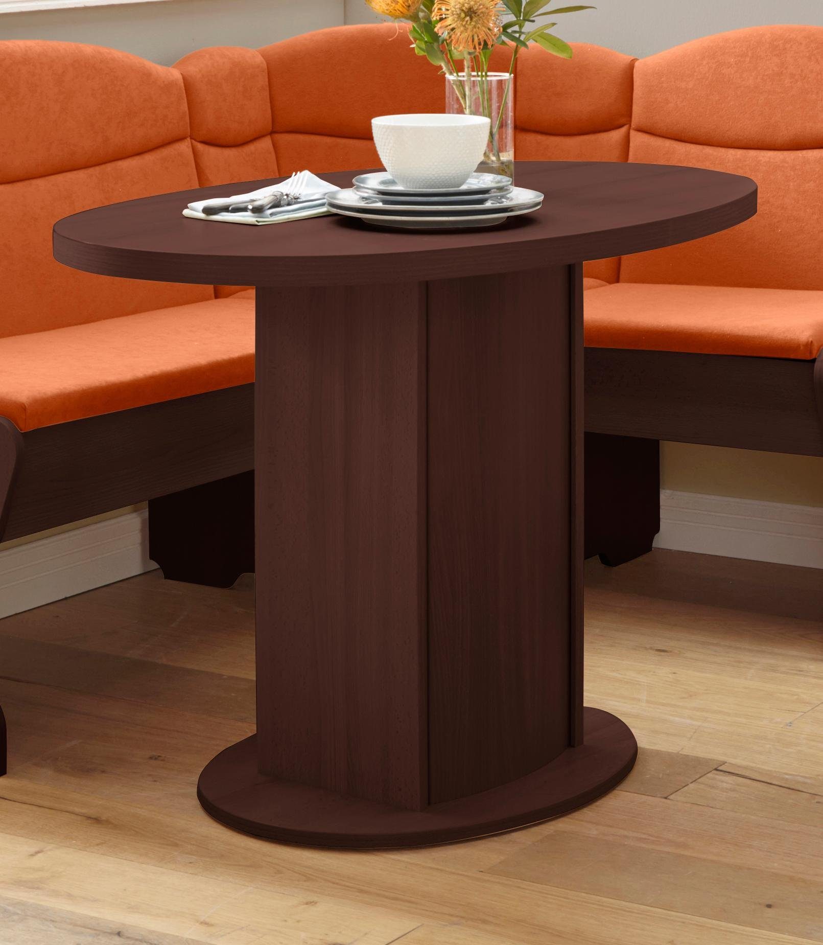 Saulen Esstisch Apollon 2 Breite 90 Cm Oval Otto