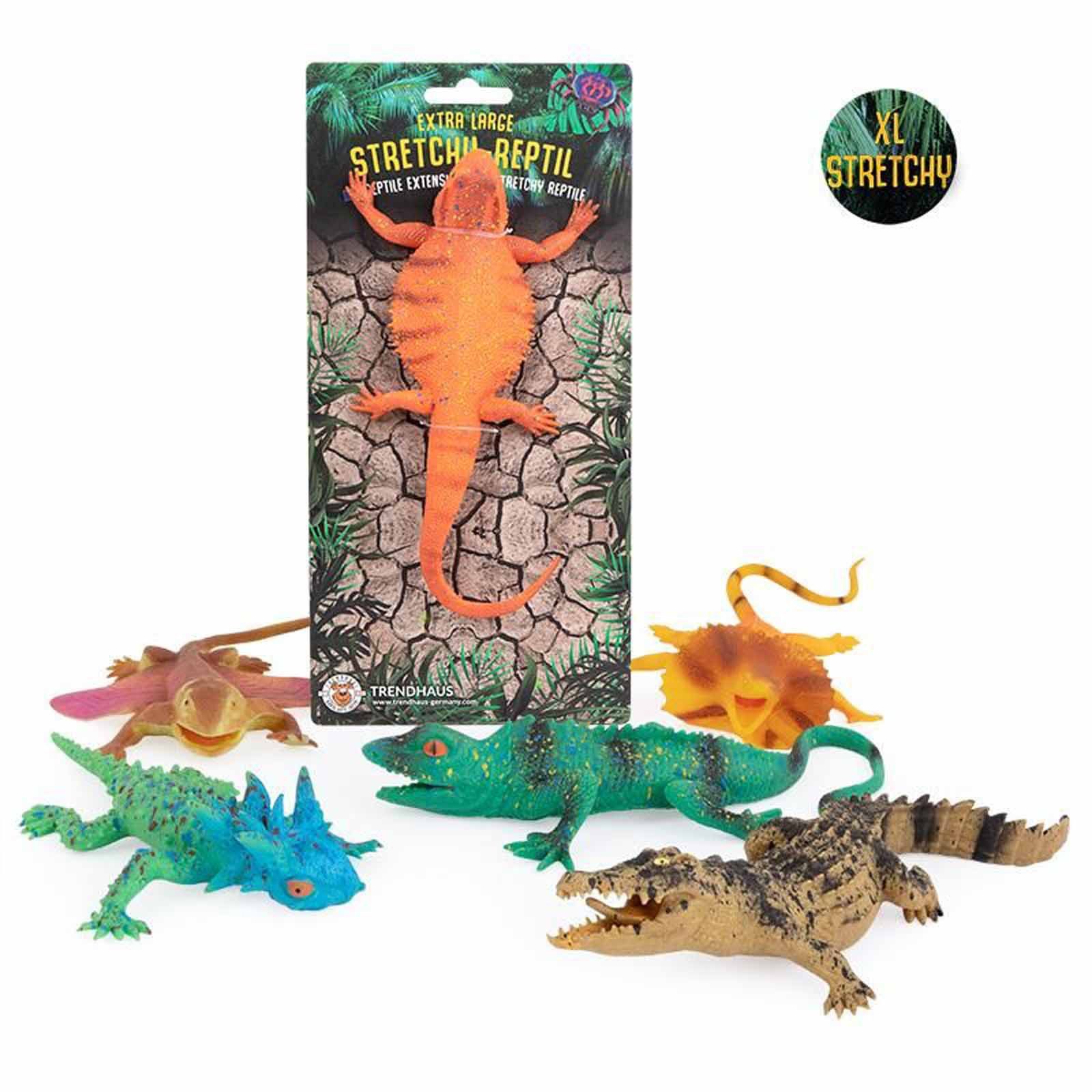 Trendhaus Spiel Trendhaus Rette sich Stretchy Reptilien XL sortiert