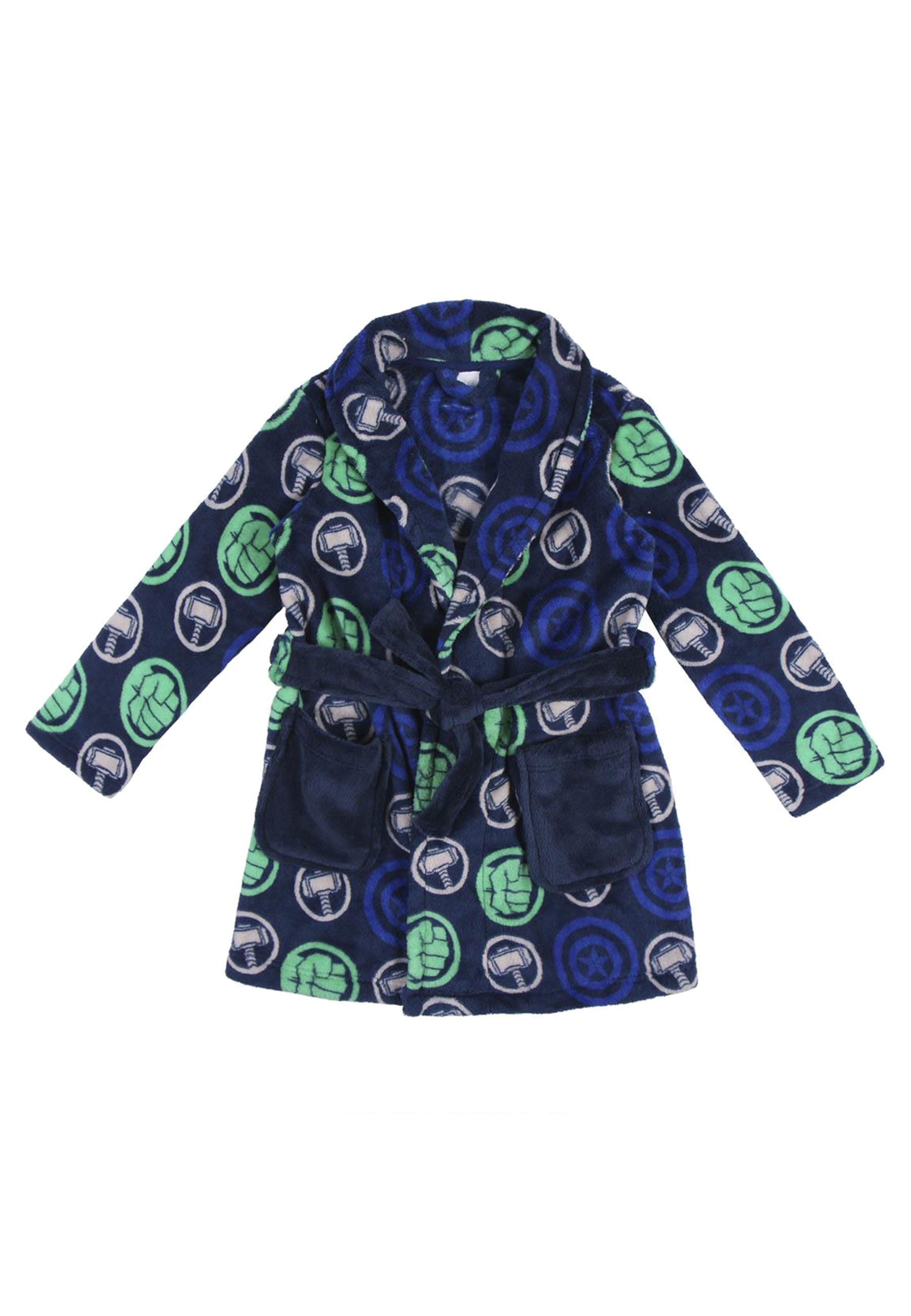 The AVENGERS Kinderbademantel Hulk Thor Captain America Kinder Jungen Bademantel