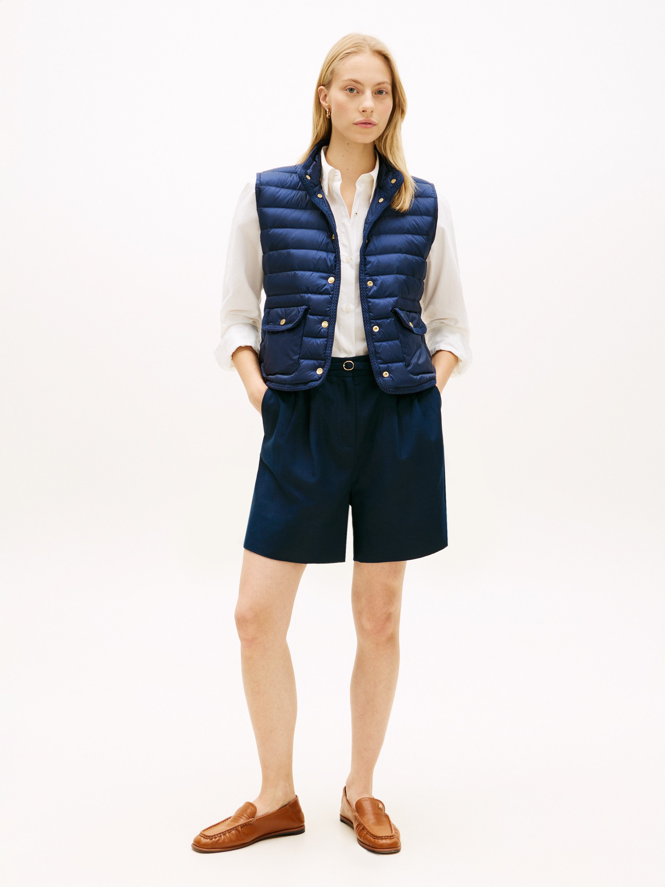 Tommy Hilfiger Steppweste FEMININE LW DOWN VEST mit aufgesetzten Taschen