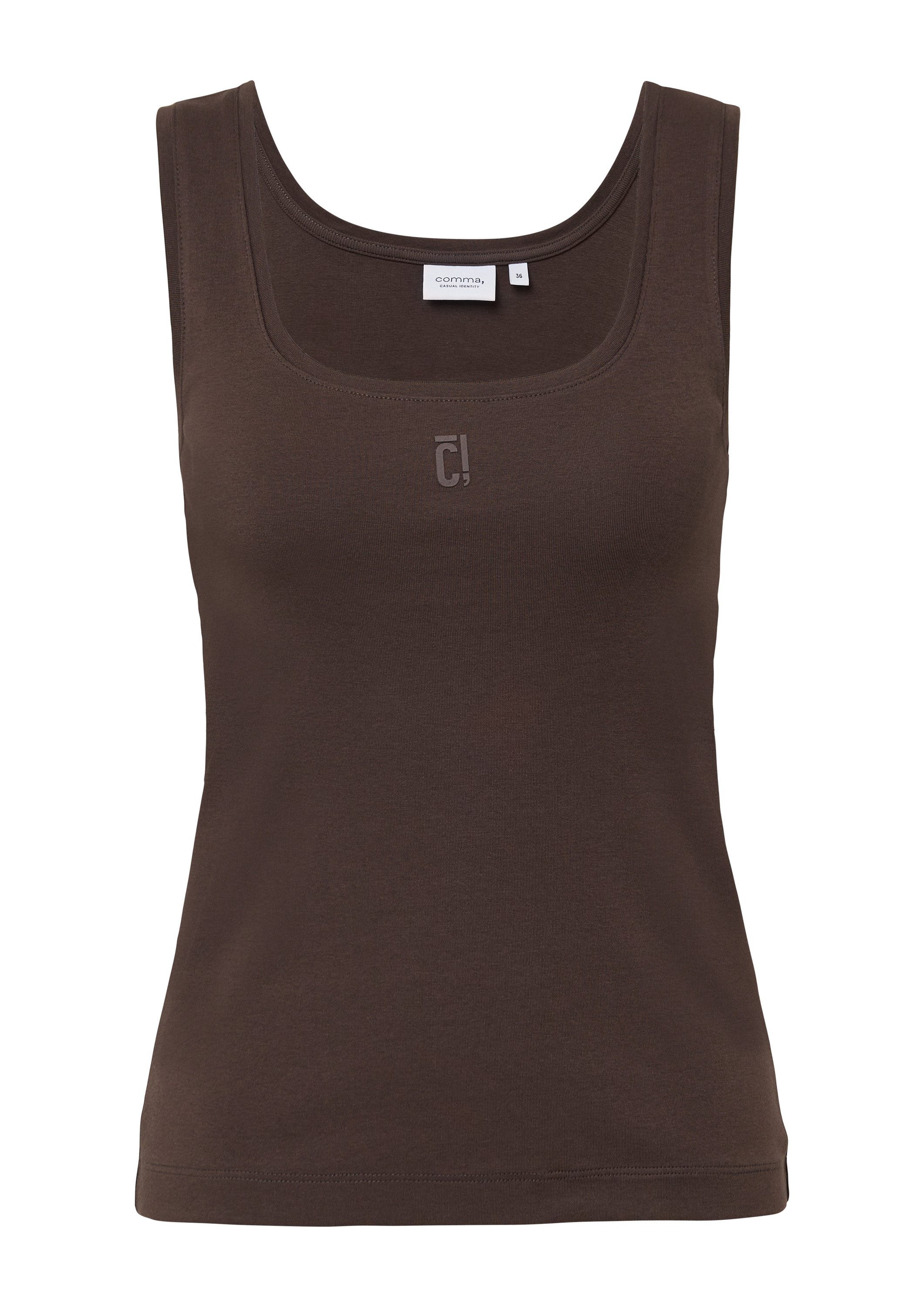comma Muskelshirt T-Shirt Top im Slim günstig online kaufen