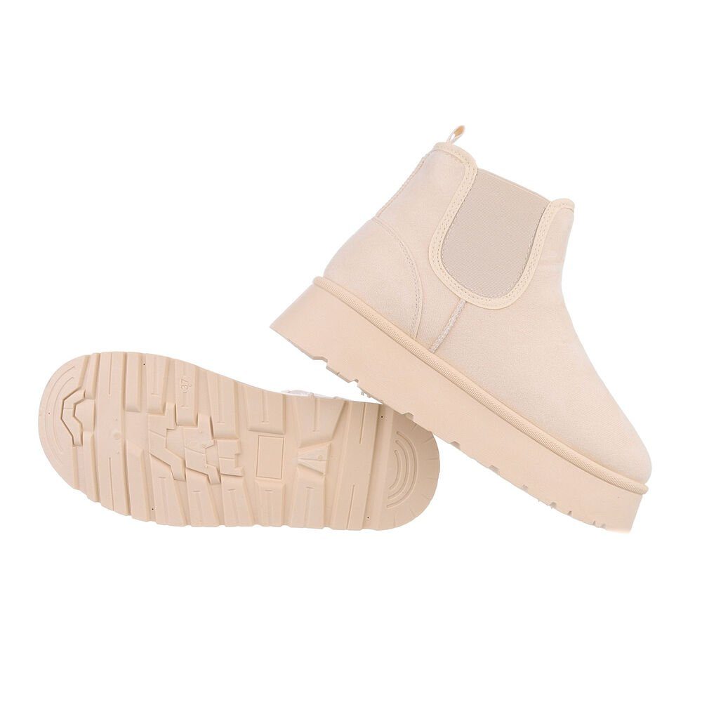 Ital-Design Damen Chelsea Freizeit Snowboots Flach günstig online kaufen