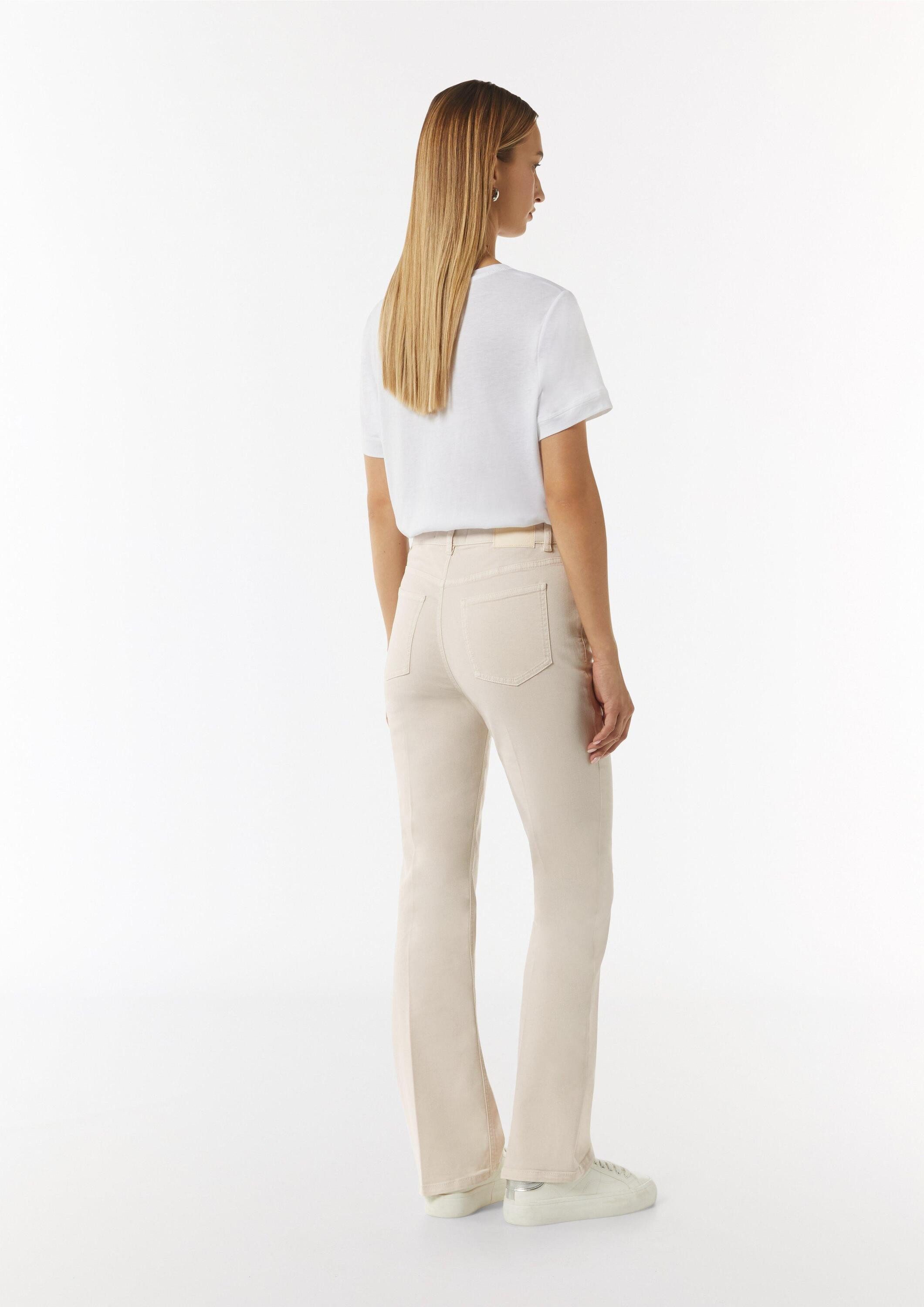 comma Chinos Hose Twill-Hose mit Flared Leg