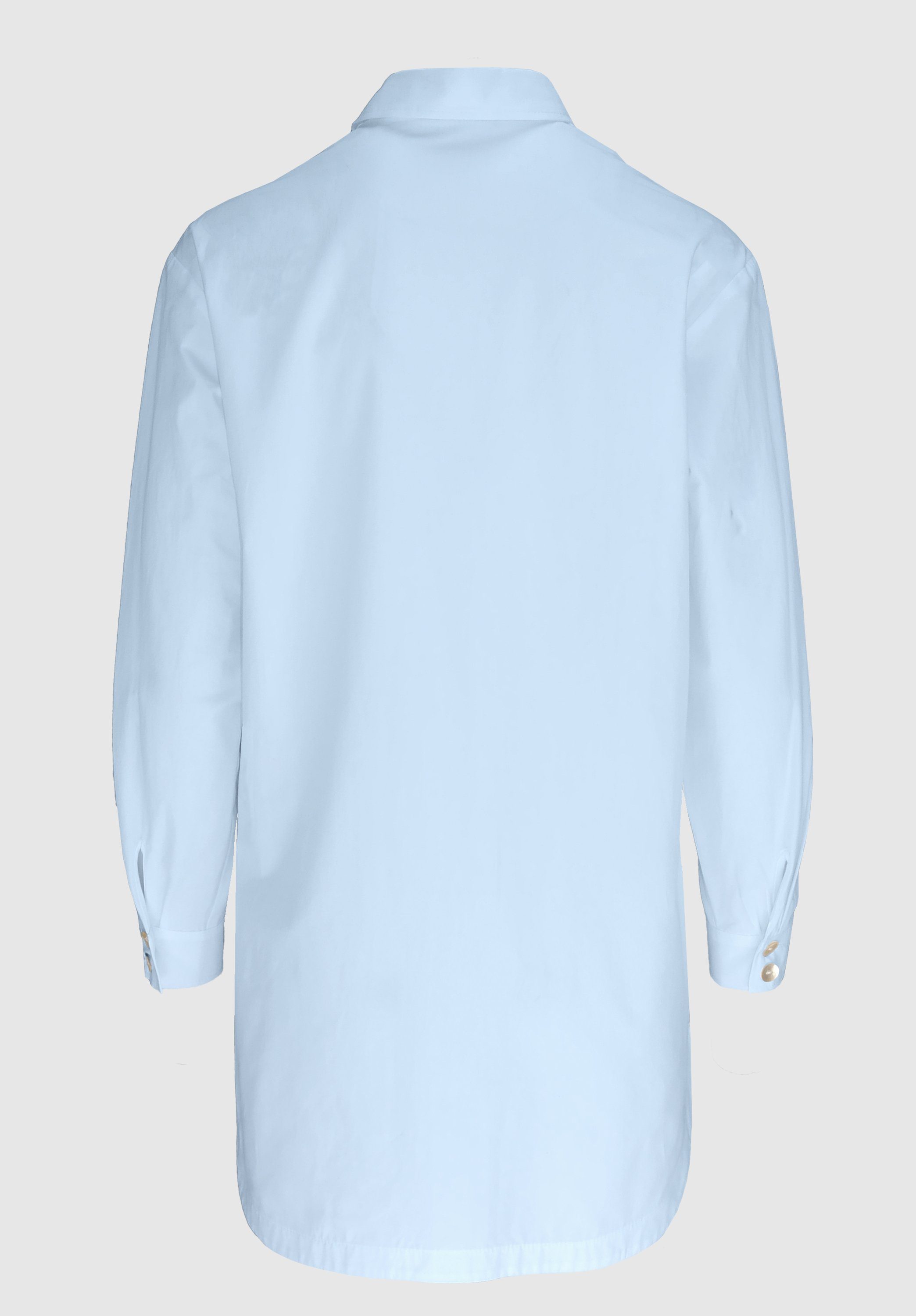Form längerer Details Hemdbluse stylischen mit icecube ADELA moderner, bianca in