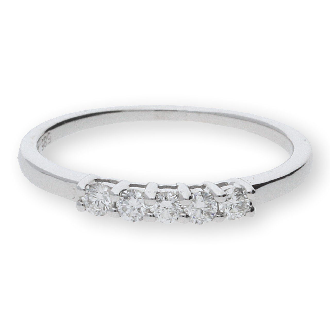 JuwelmaLux Fingerring JuwelmaLux Ring 585er Weißgold 14 Karat mit Brillant 0,20 ct. JL10-07- (kein Set, 1-tlg)