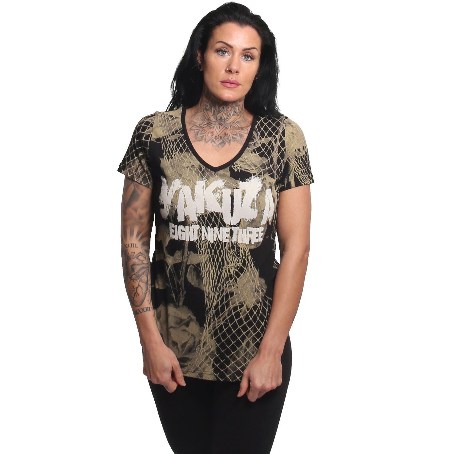 V-Shirt Mesh Rose