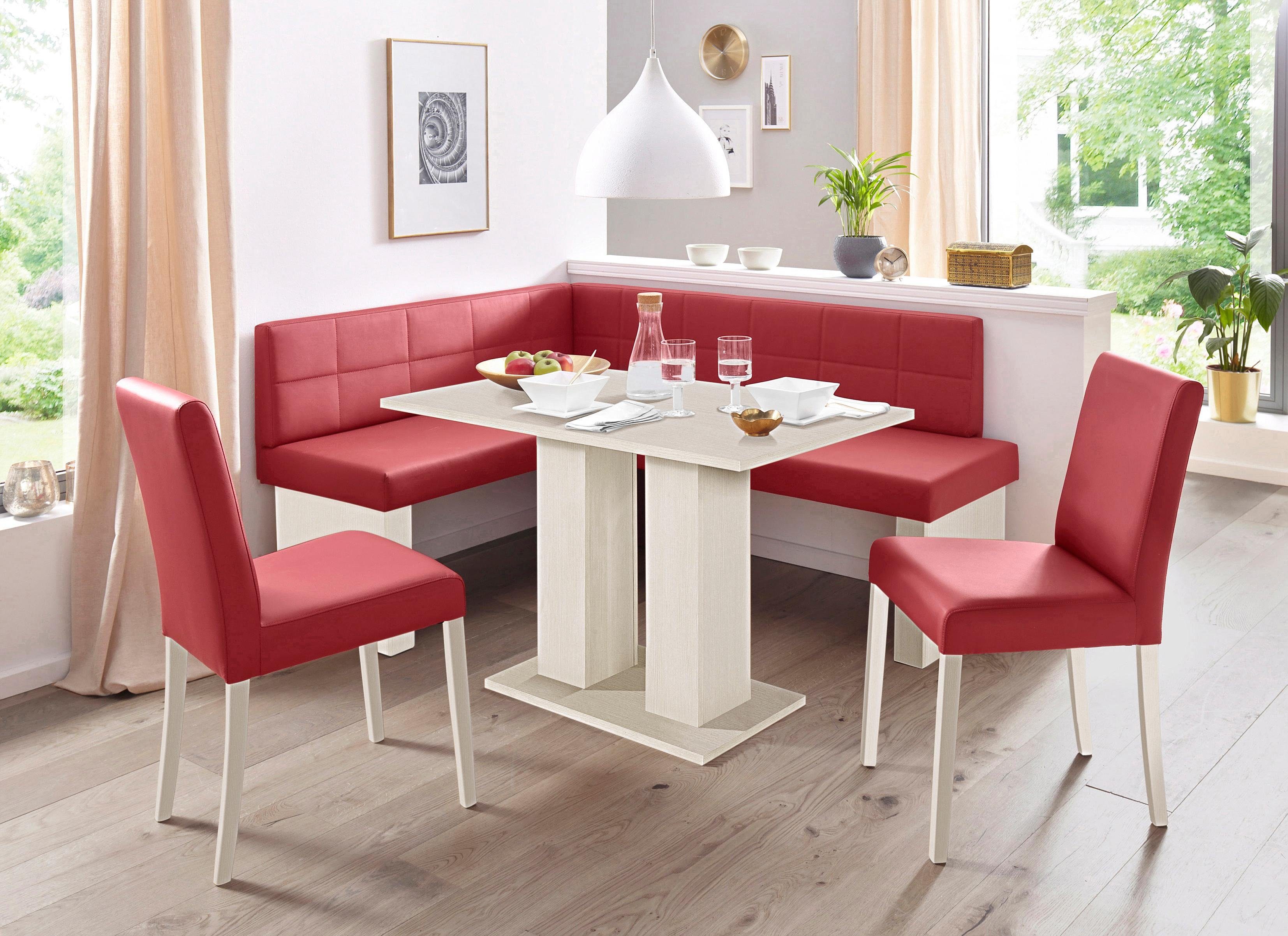 massivline&more Eckbankgruppe "Anna" Set, 4 Stk. tlg. mit 2 Stühlen mit mas günstig online kaufen