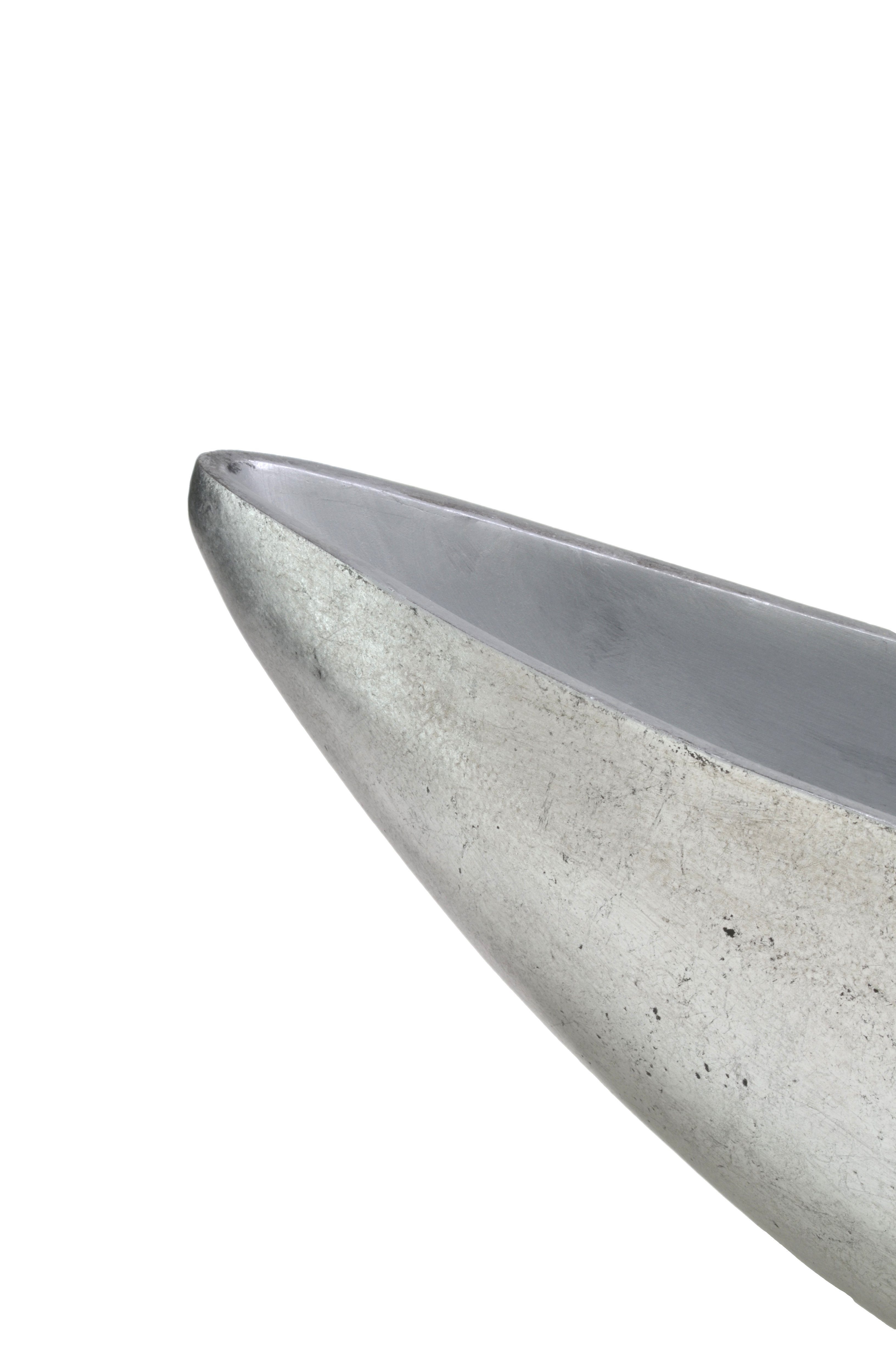 Flingora Jardiniere Ivett, Fiberglas - Indoor - Silber - 60 x 18,5 x 18 cm