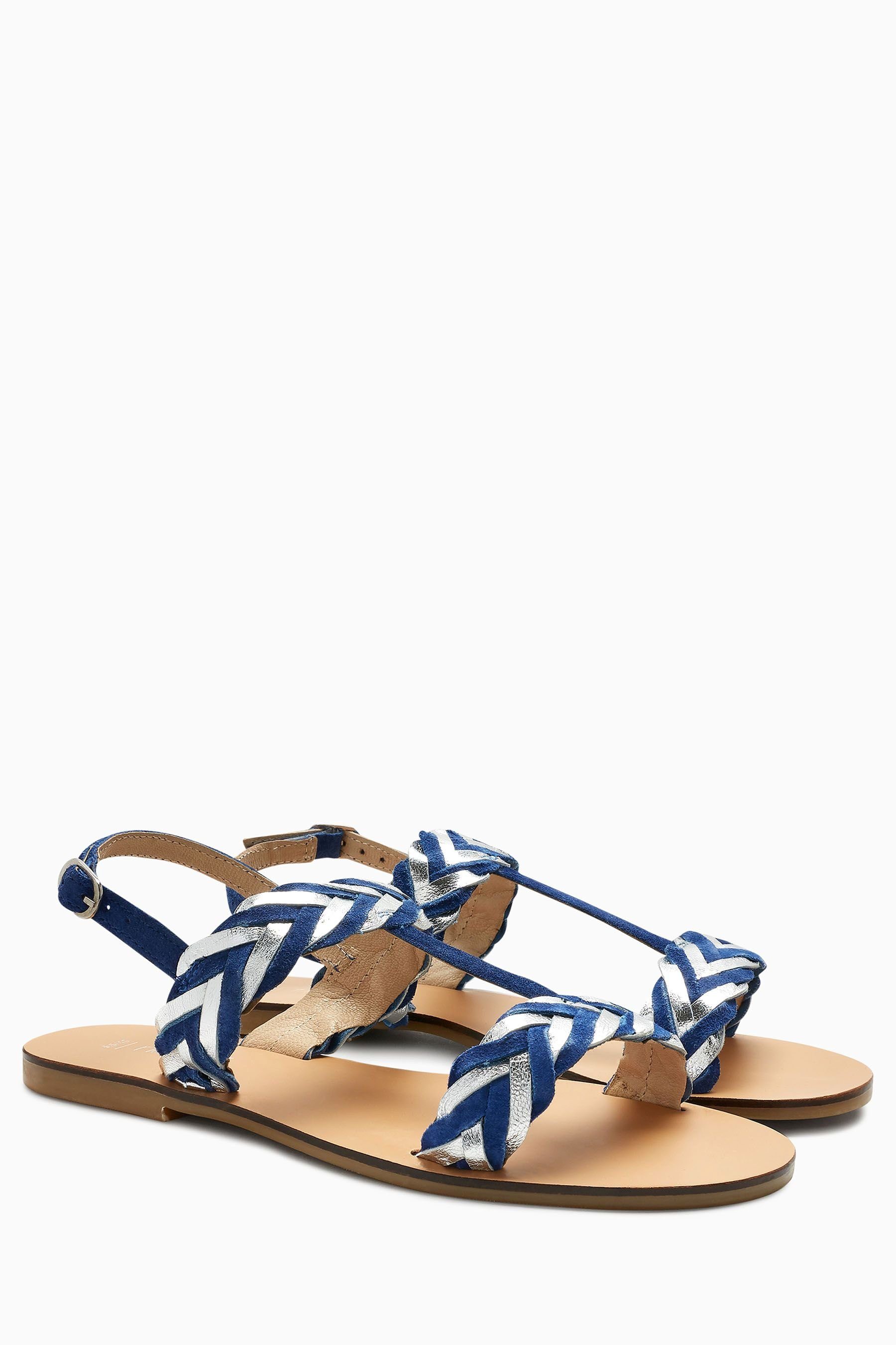 next Damen Sandalette mit Fersenriemen und Flechtdetail next Damen Sandalette mit Fersenriemen und Flechtdetail