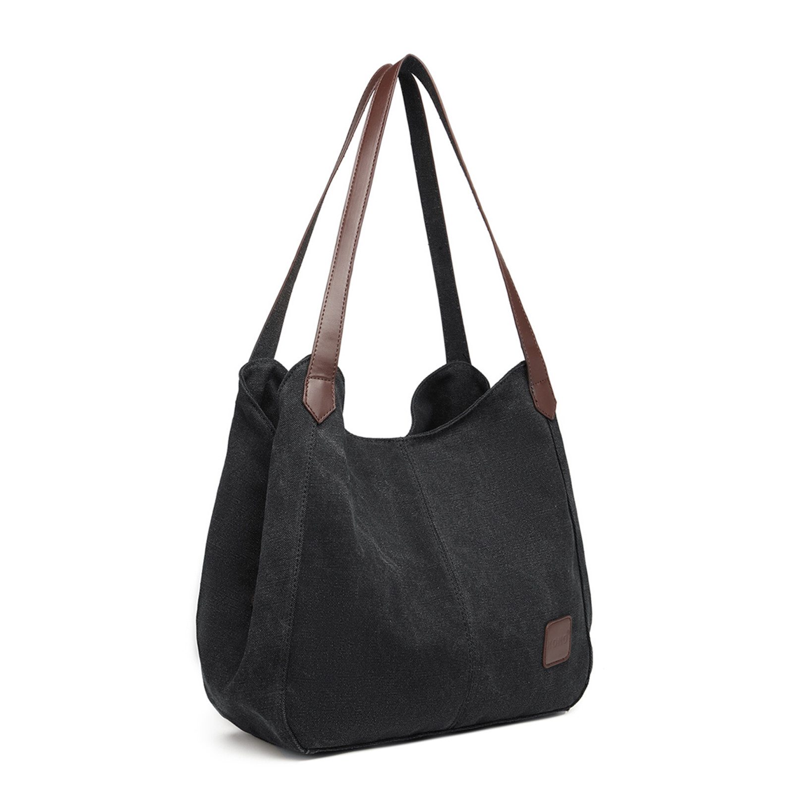 Schultertasche Vintage Handtasche Damen Canvas Schultertasche