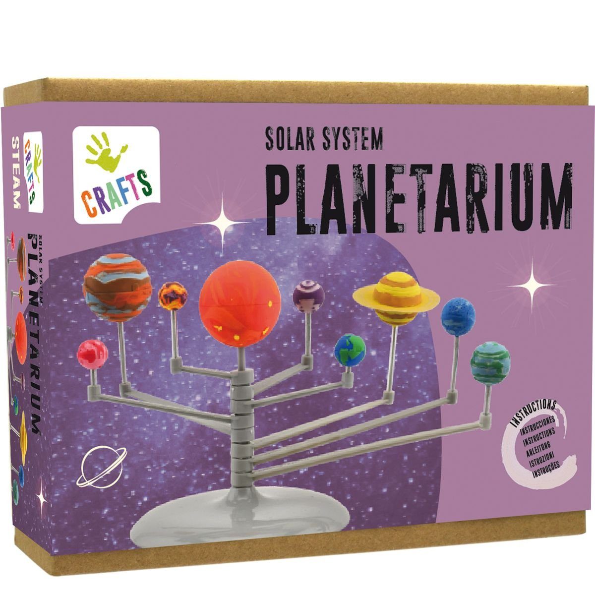 ANDREU Toys Experimentierkasten Planetarium Baukasten Sonnensystem zum Basteln und Experimentieren