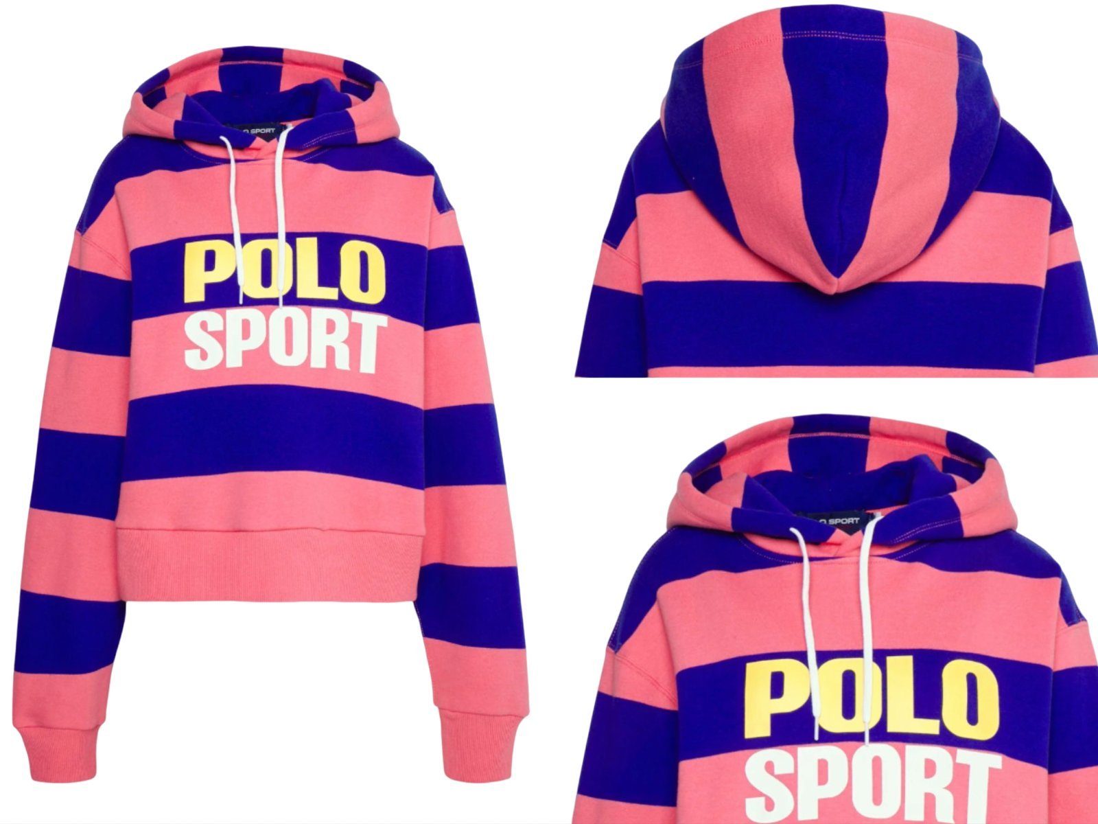 Ralph Lauren Sweatshirt POLO RALPH LAUREN Cropped Hooded Sweatshirt Hoodie Sweater Jumper Pull