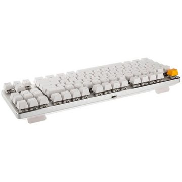 Glorious PC Gaming Race GMMK TKL White Ice Edition Tastatur (Modulare Gaming-Tastatur, Gateron-Brown US-Layout, weiß)