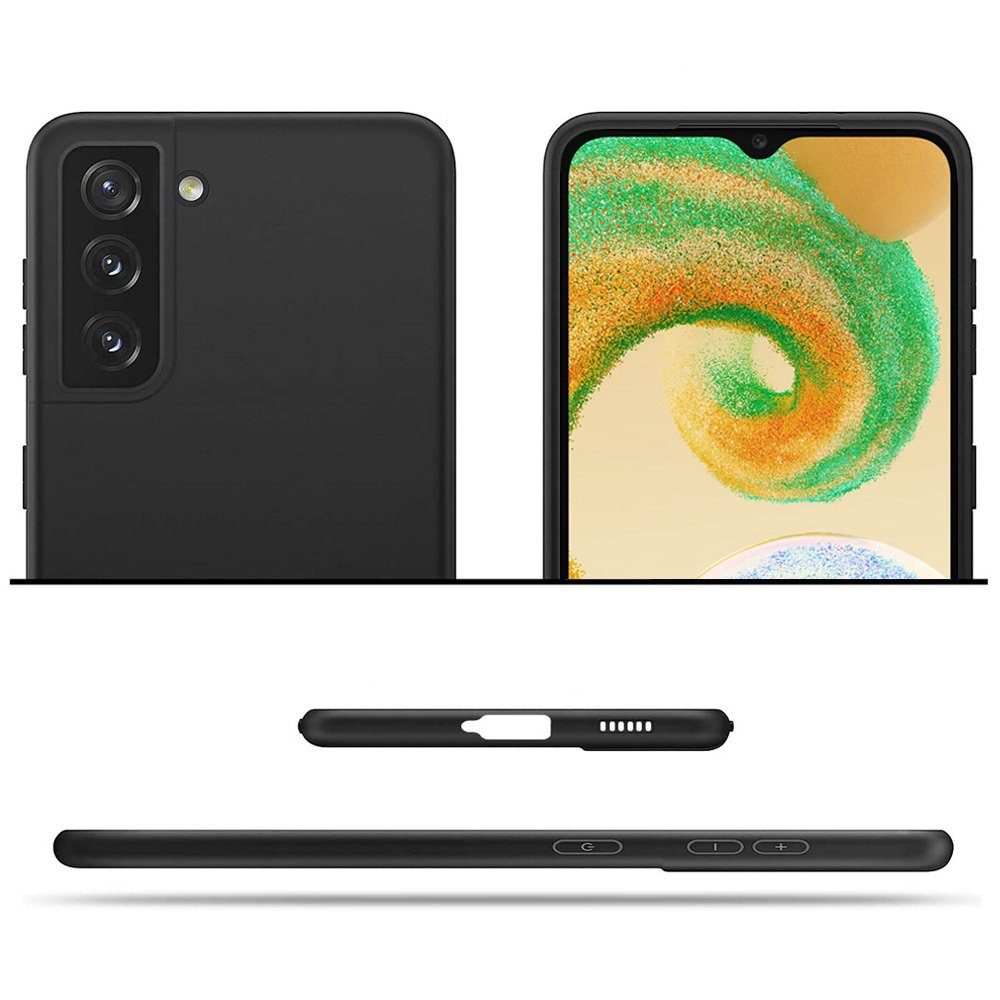 FITSU Handyhülle Ultra Slim Case für Samsung Galaxy A04s Schwarz 6,5 Zoll, Ultradünne Handyschale Slim Case Cover Schutzhülle mit Kameraschutz