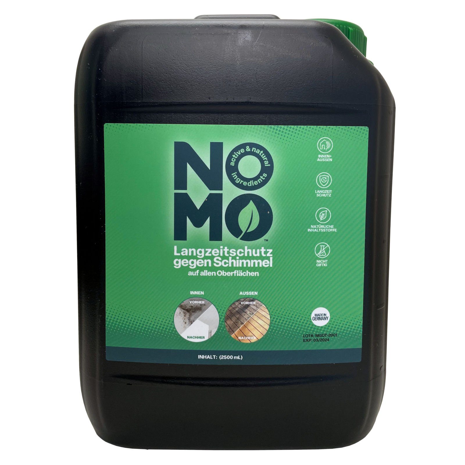 NOMO Natürlicher Langzeitschutz gegen Schimmel – 2,5 Liter Schimmelentferner
