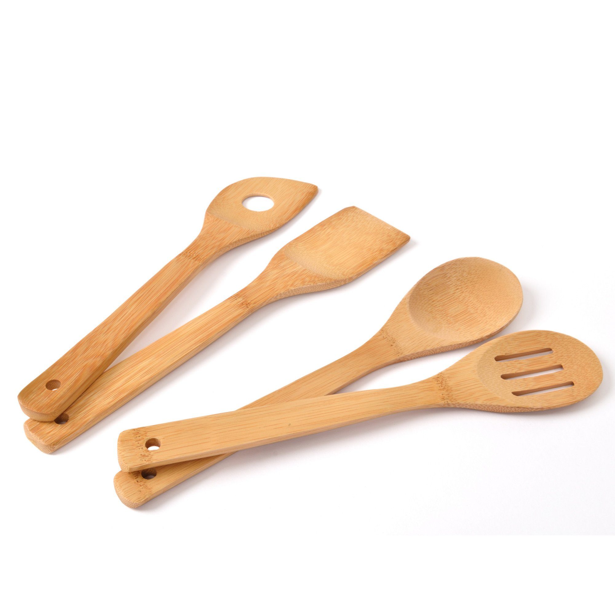 Vorlegebesteck GRÄWE Kochlöffel-Set aus Bambus, 4-teilig