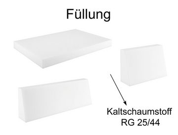 sunnypillow Palettenkissen Palettenkissen VERONA 8er Set, palettenmöbel palettencouch polsterauflage 120 x 80