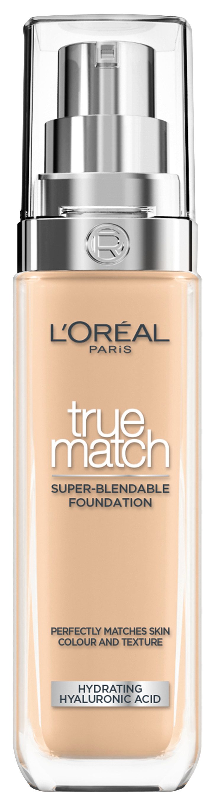 L'ORÉAL PARIS Foundation TRUE MATCH FOUNDATION, lässt sich mühelos verblenden, ohne sichtbare Ränder zu hinterlassen