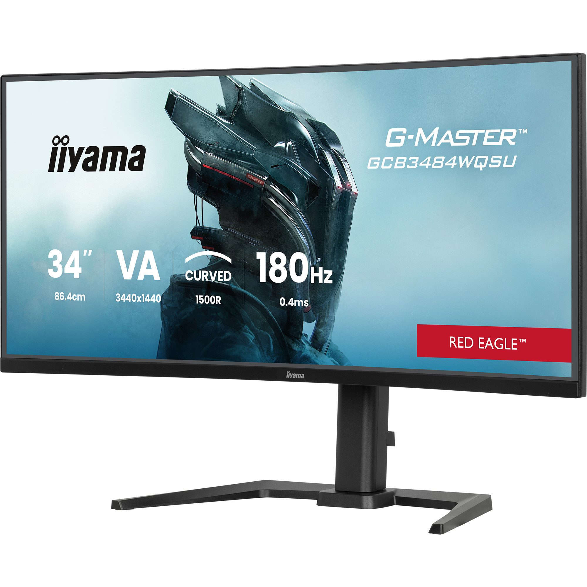 Iiyama iiyama G-Master GCB3484WQSU-B1 RED EAGLE CURVED, TFT-Monitor (3440 x 1440 px)
