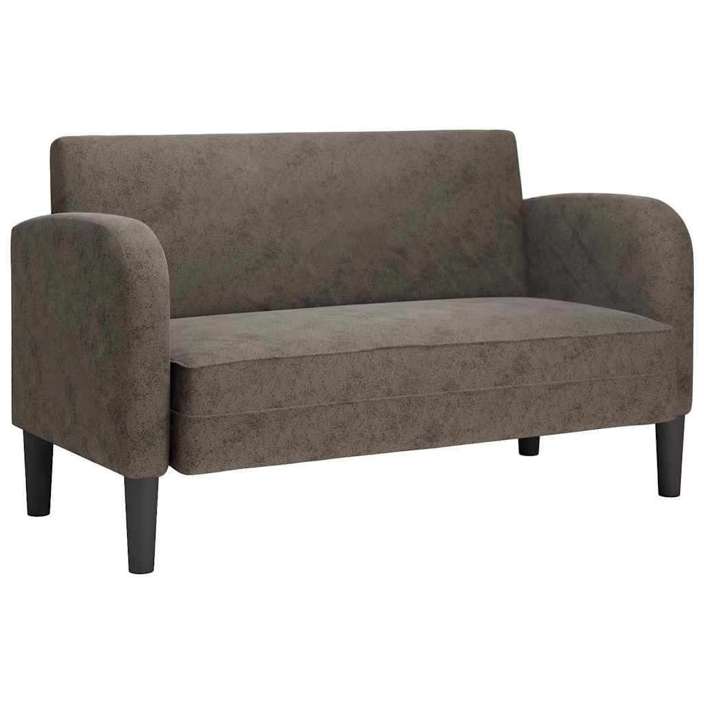 vidaXL Sofa Zweisitzer-Sofa Dunkelgrau 110 cm günstig online kaufen