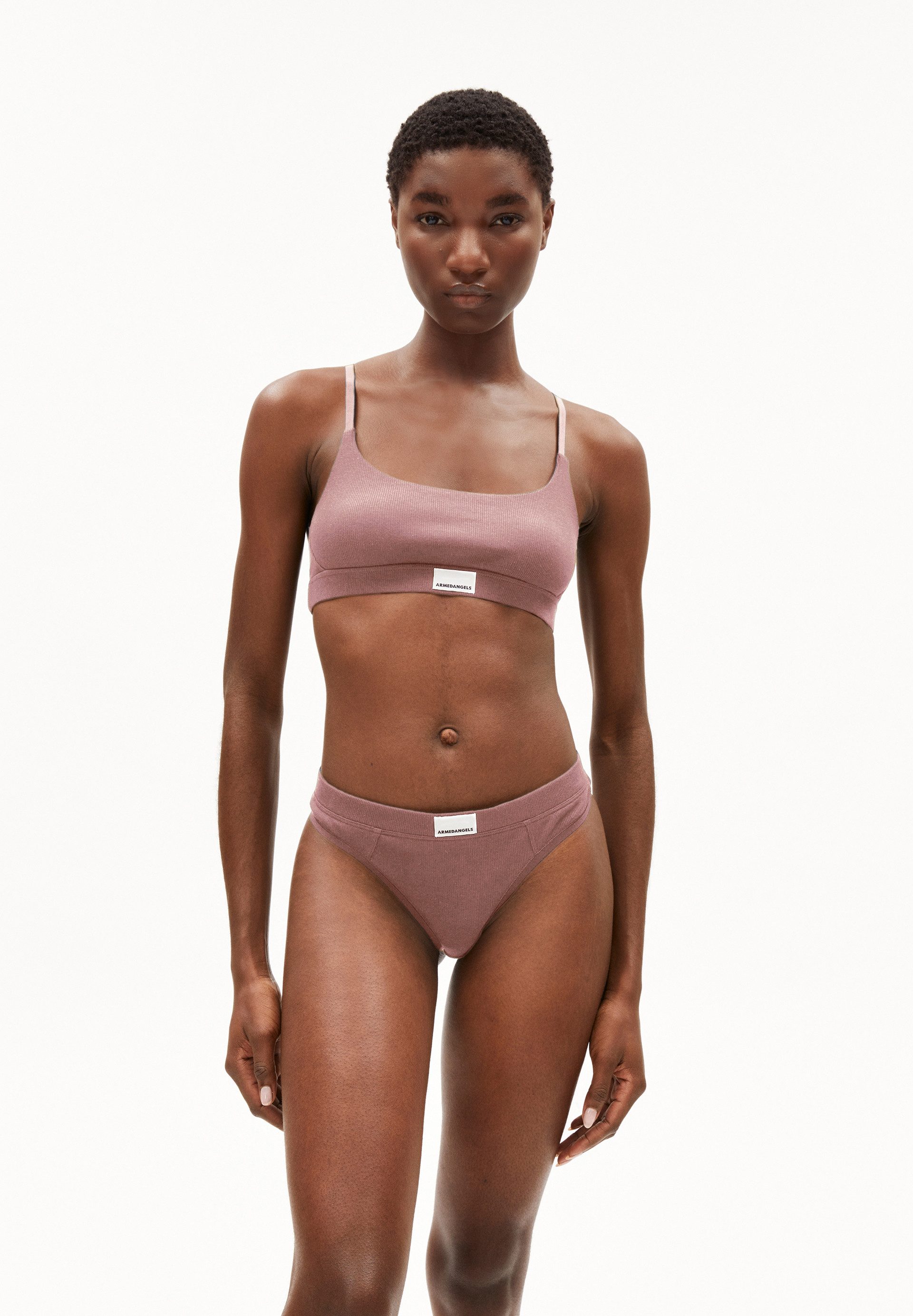 Armedangels Bügelloser BH TOVAA RIB Ripp-Bralette aus Bio-Baumwoll Mix (Fitted)