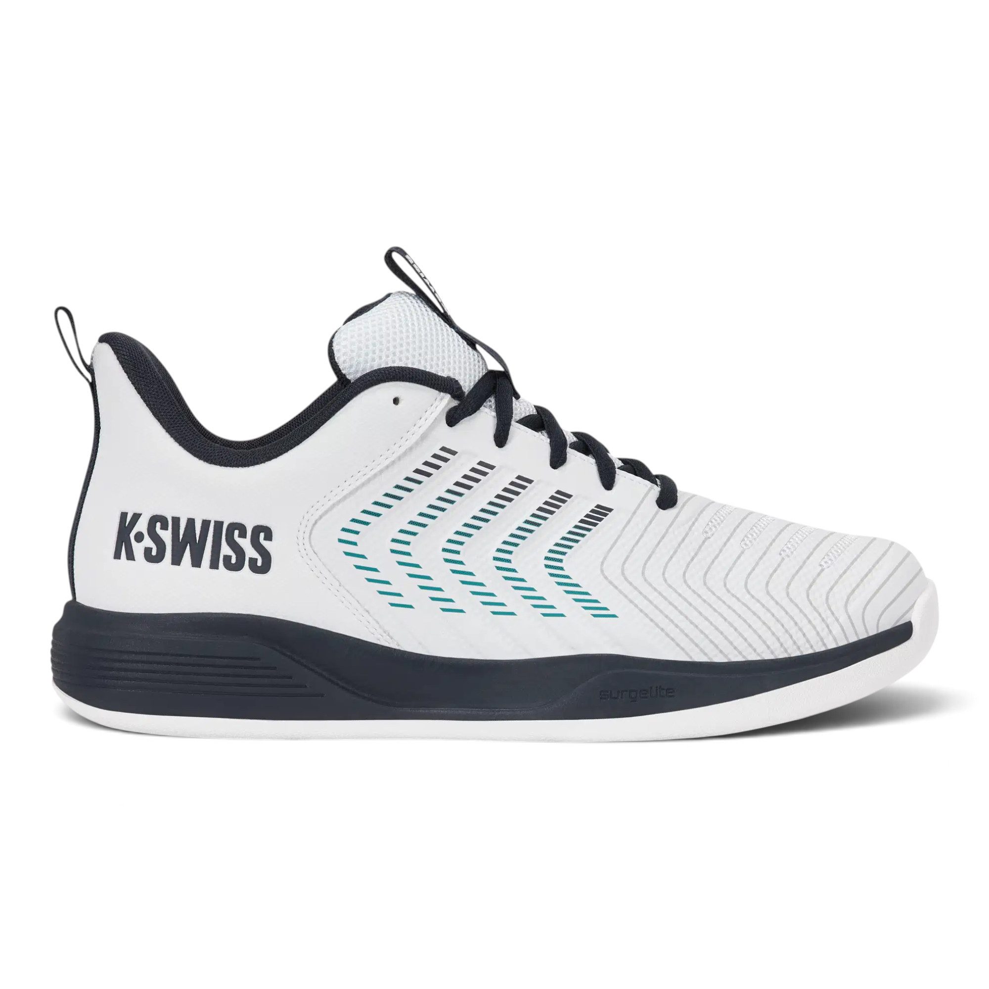 K-Swiss Performance Ultrashot Light Indoor/Carpet/Teppich weiss/carbon/blau Herren Tennisschuh