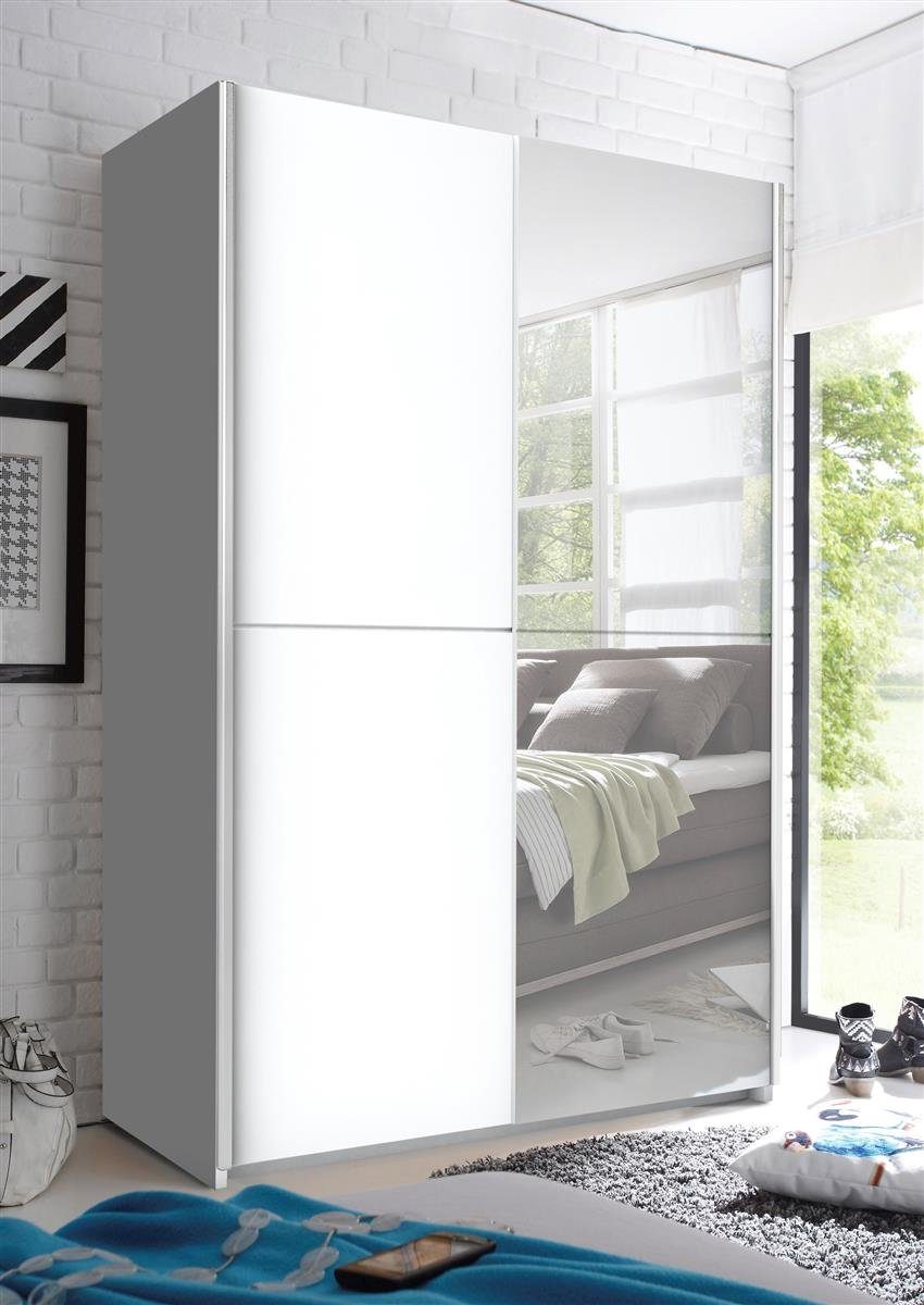 möbelando Kleiderschrank Fred 125 x 196 x 38 cm (B/H/T) günstig online kaufen