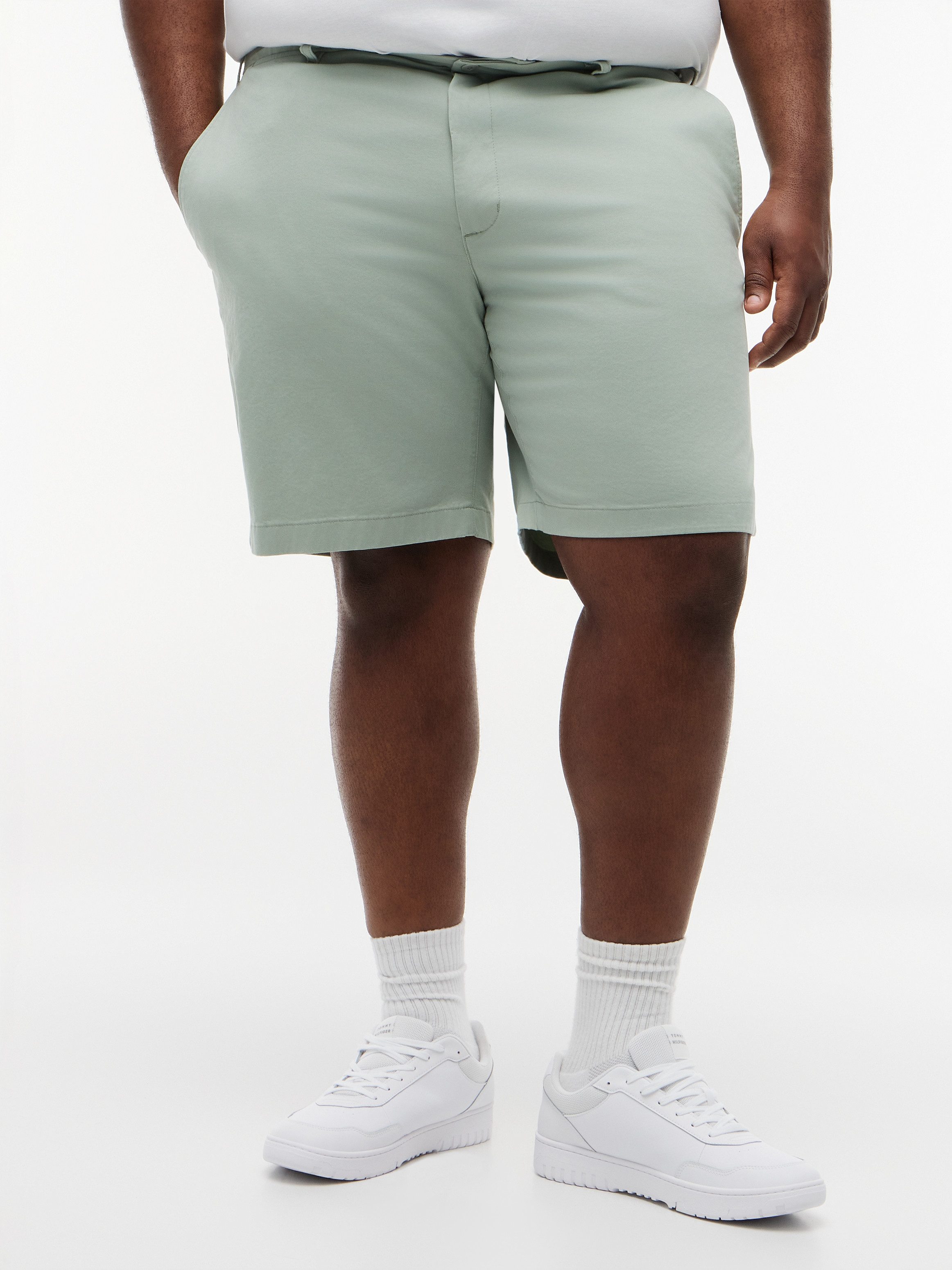 Tommy Hilfiger Big & Tall Chinoshorts BT-DENTON 9.5 ESS TWILL-B Twill, slim fit, Große Größen