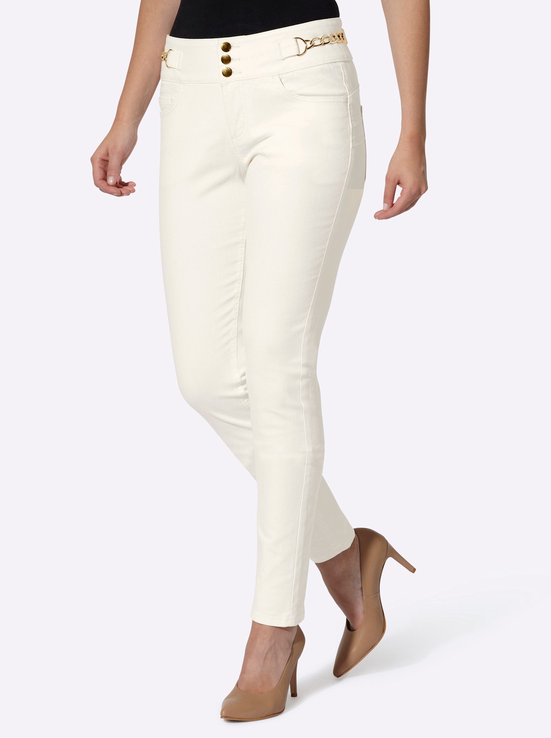 Bequeme Jeans Push-up-Jeans normal