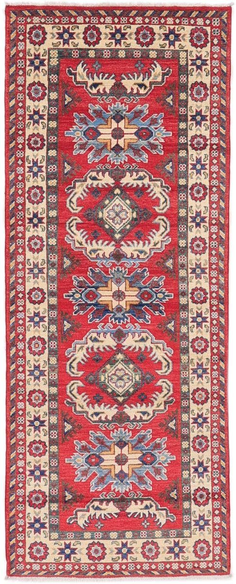 Orientteppich Kazak 84x219 Handgeknüpfter Orientteppich Läufer, Nain Trading, rechteckig, Höhe: 5 mm