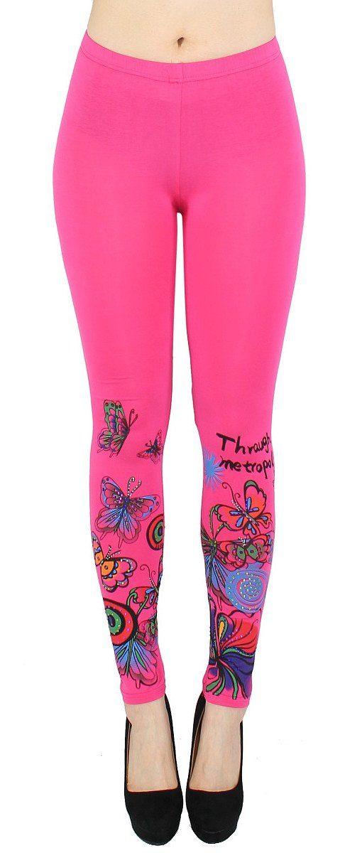 dy_mode Leggings Bunt geblümte Damen Leggings günstig online kaufen