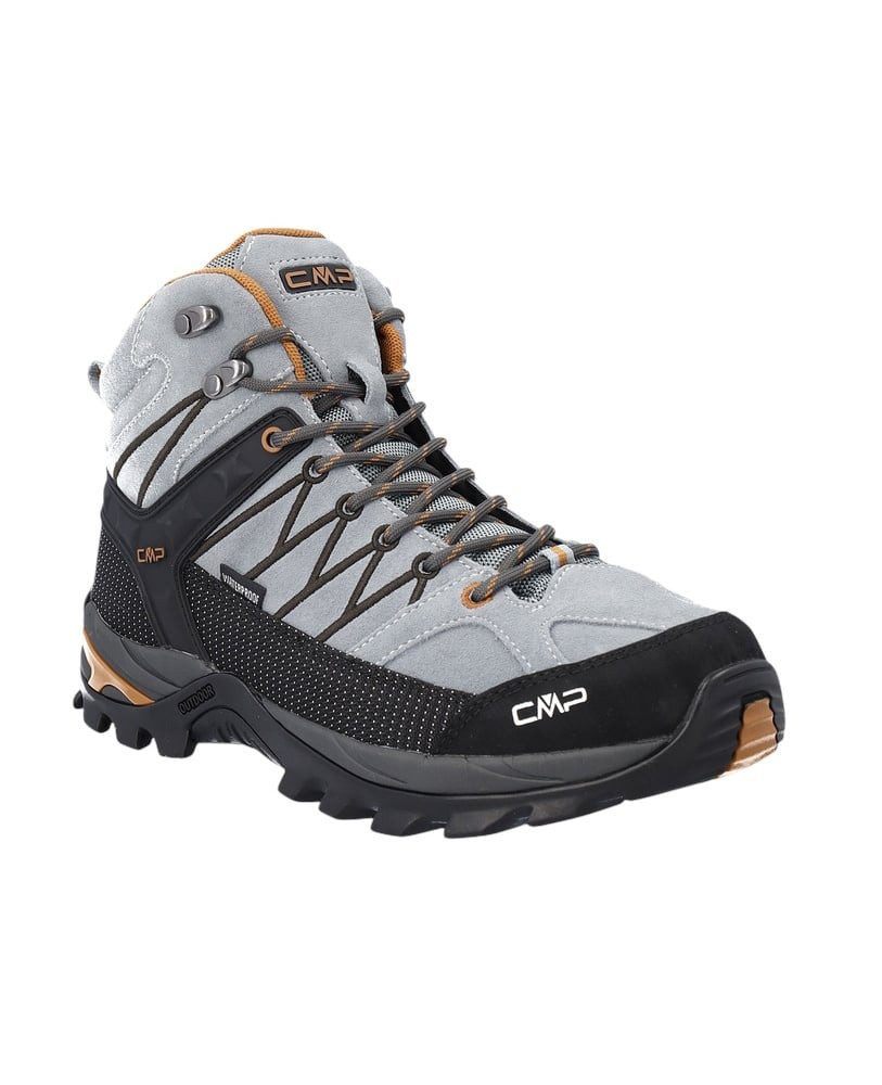 CMP Rigel Mid WP (Trekking, wasserdicht) perlgrau/orange Herren Wanderschuh günstig online kaufen