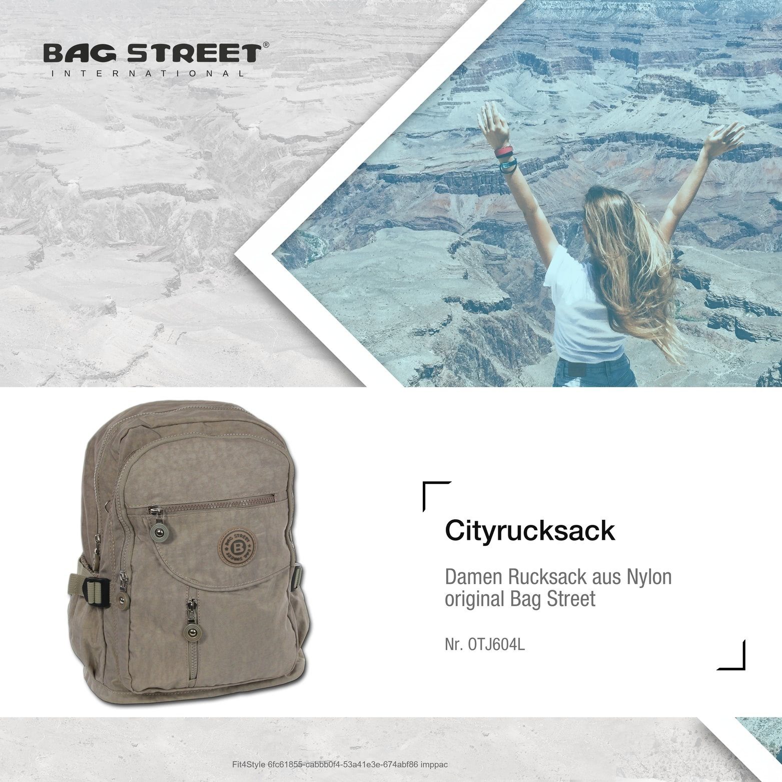 BAG STREET Cityrucksack Bag Street Nylon günstig online kaufen