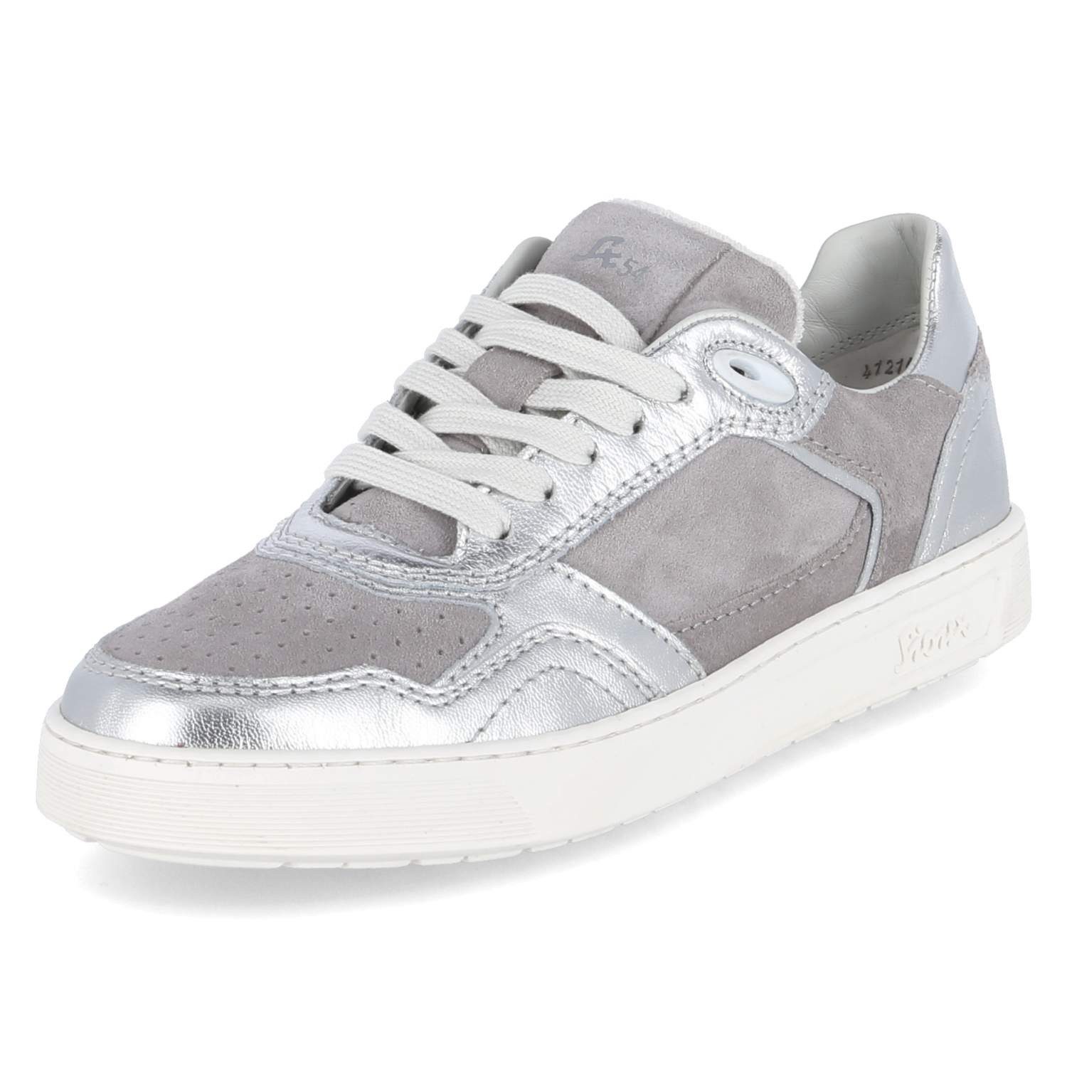 SIOUX Sioux 41216 Maites Sneakers Damen Leder silver Schnürschuh