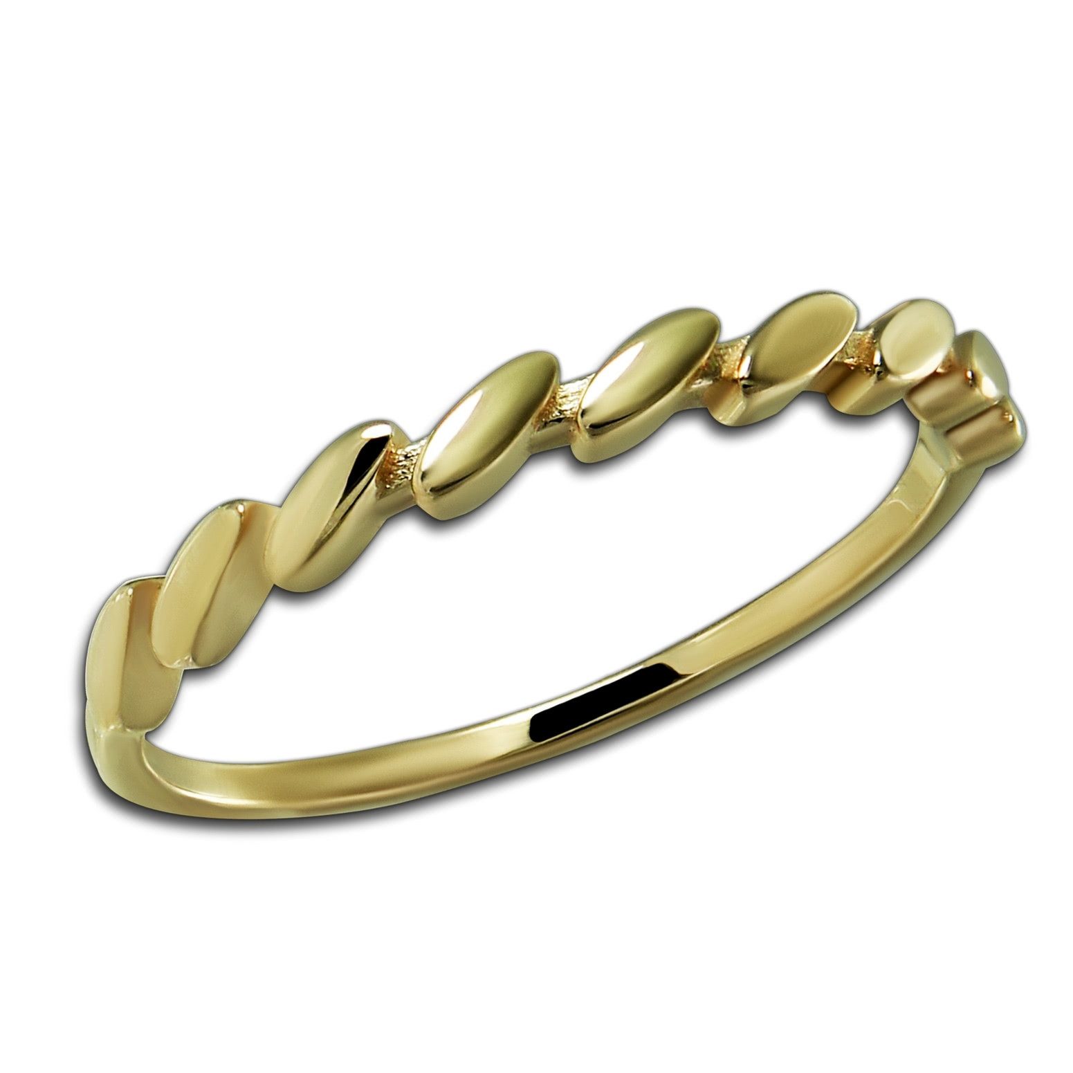GoldDream Goldring GoldDream zarter Gold Ring Wave Gr.62 (Fingerring), Damen Ring Wave, 62 (19,7), Echtgold, 333er Gelbgold, gold
