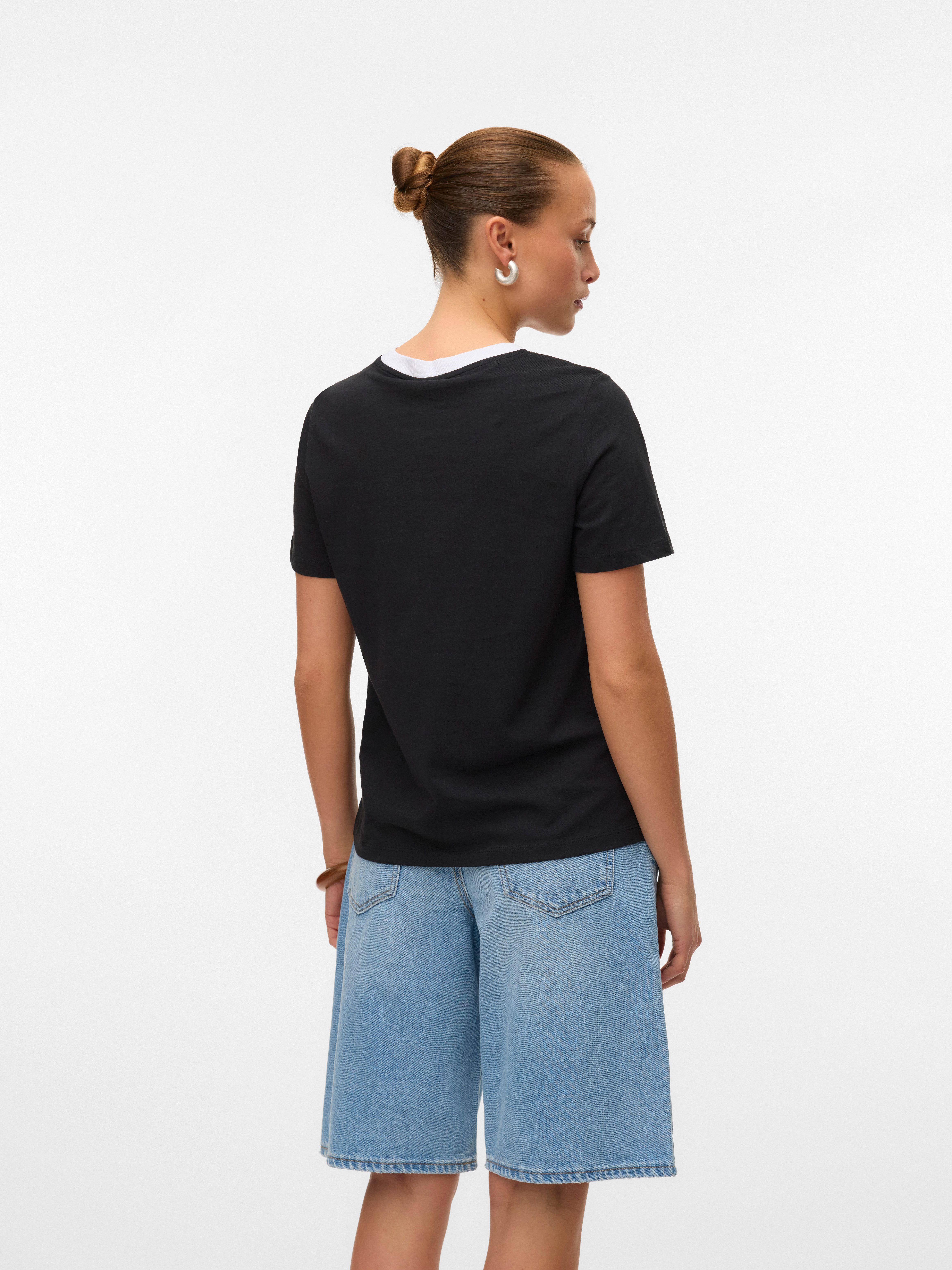 Vero Moda Kurzarmshirt VMPAULINA SS T-SHIRT günstig online kaufen