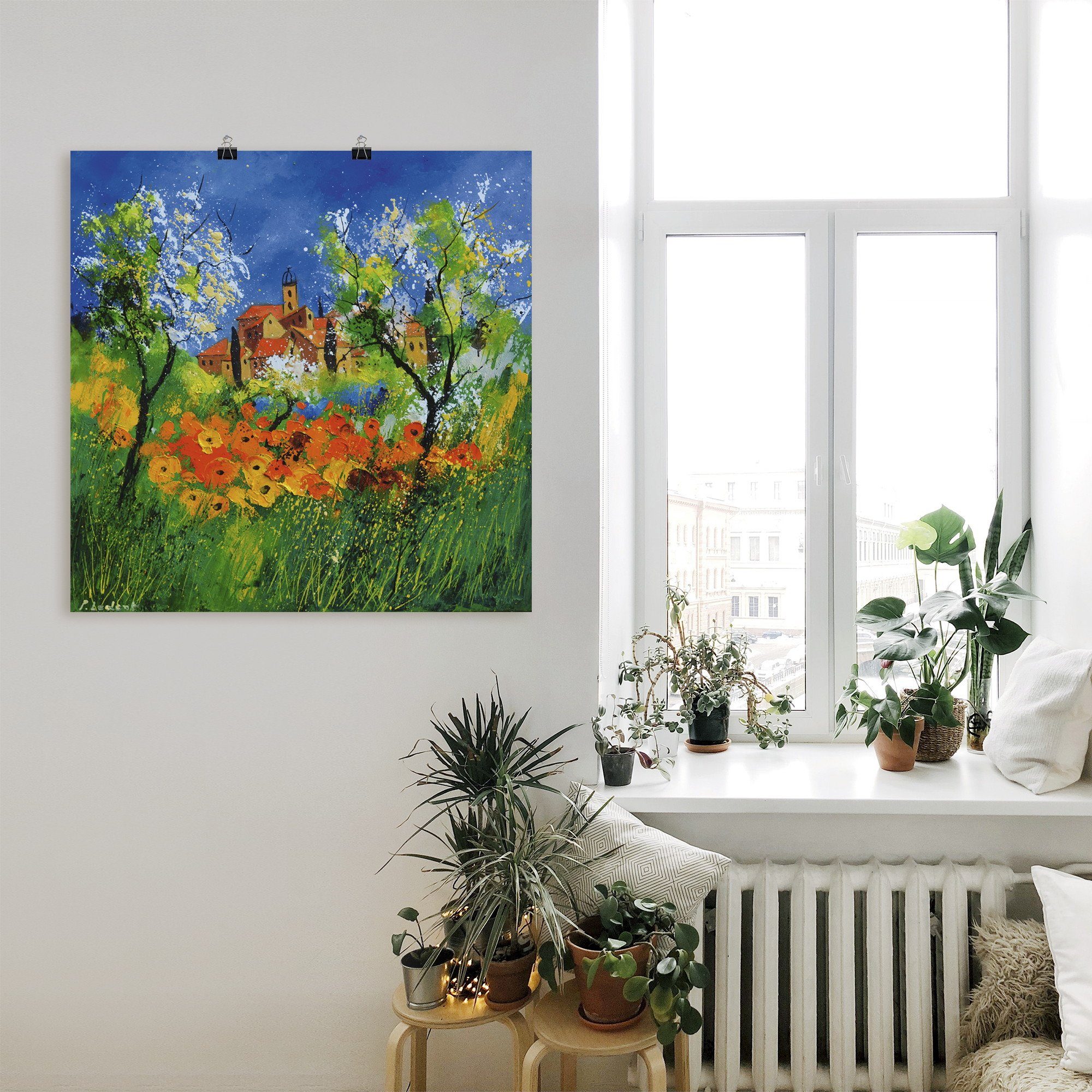 Artland Wandbild Provence, Garten (1 Leinwandbild, Größen Alubild, versch. St), Wandaufkleber Poster als in oder