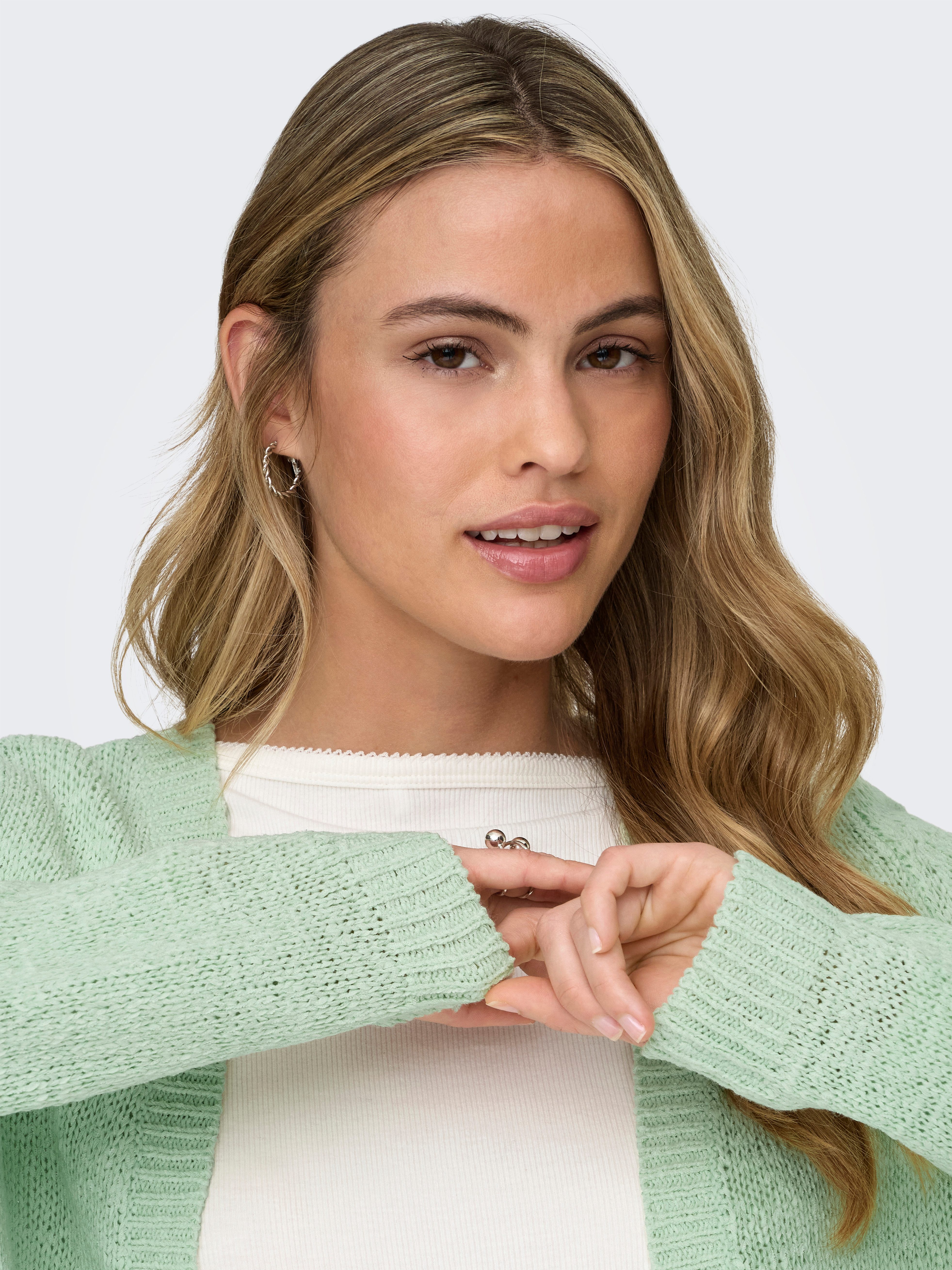 ONLY Strickjacke ONLGEENA LS OPEN CARDIGAN KNT