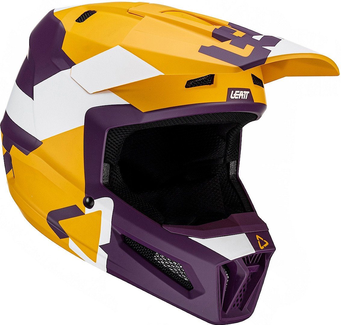 Leatt Motocrosshelm 2.5 Tricolor Motocross Helm, Atmungsaktiv, ECE 22.06
