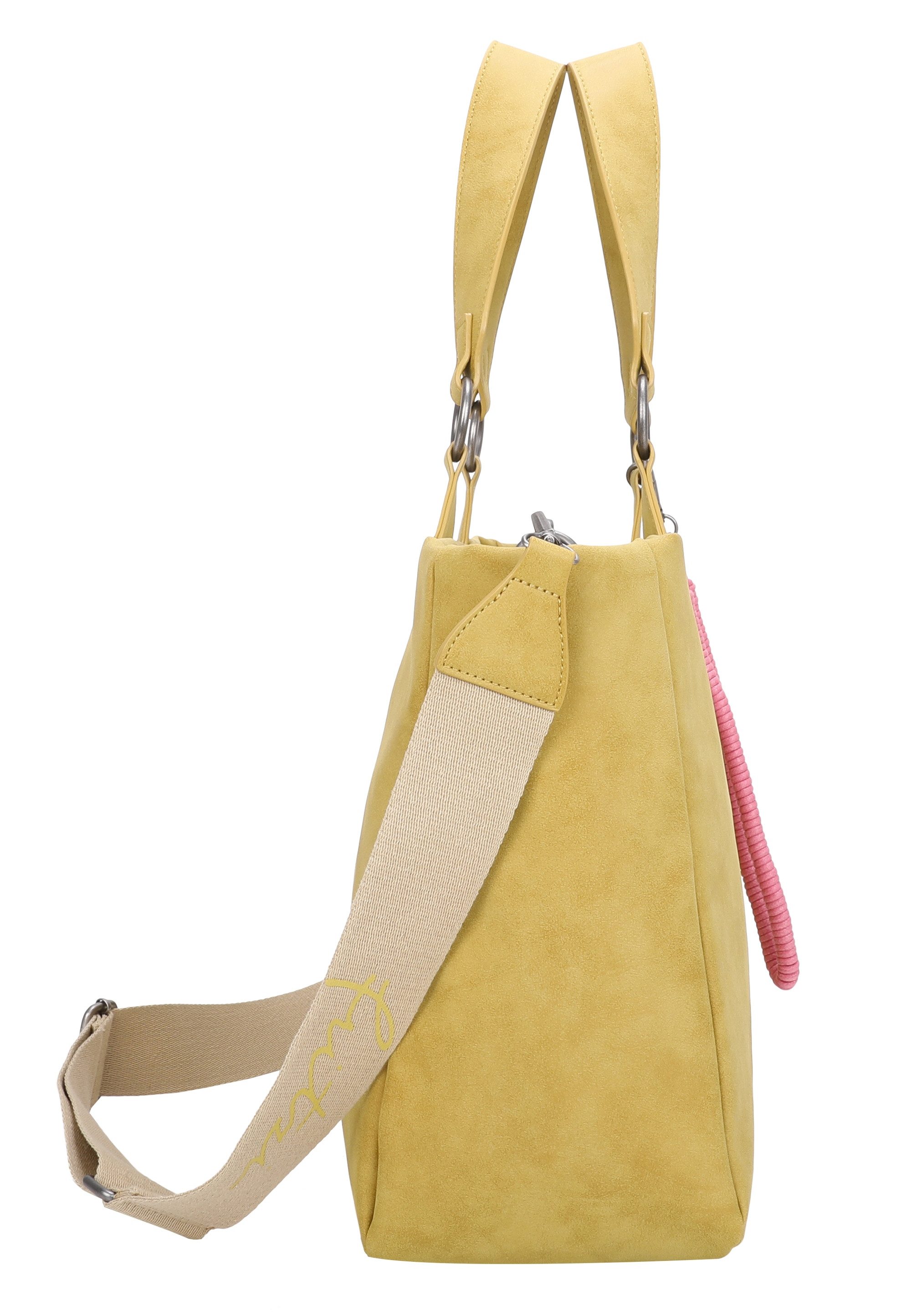 Fritzi aus Preußen Henkeltasche Izzy Vintage, mit Taschen-Anhänger und Schlüsselschlange