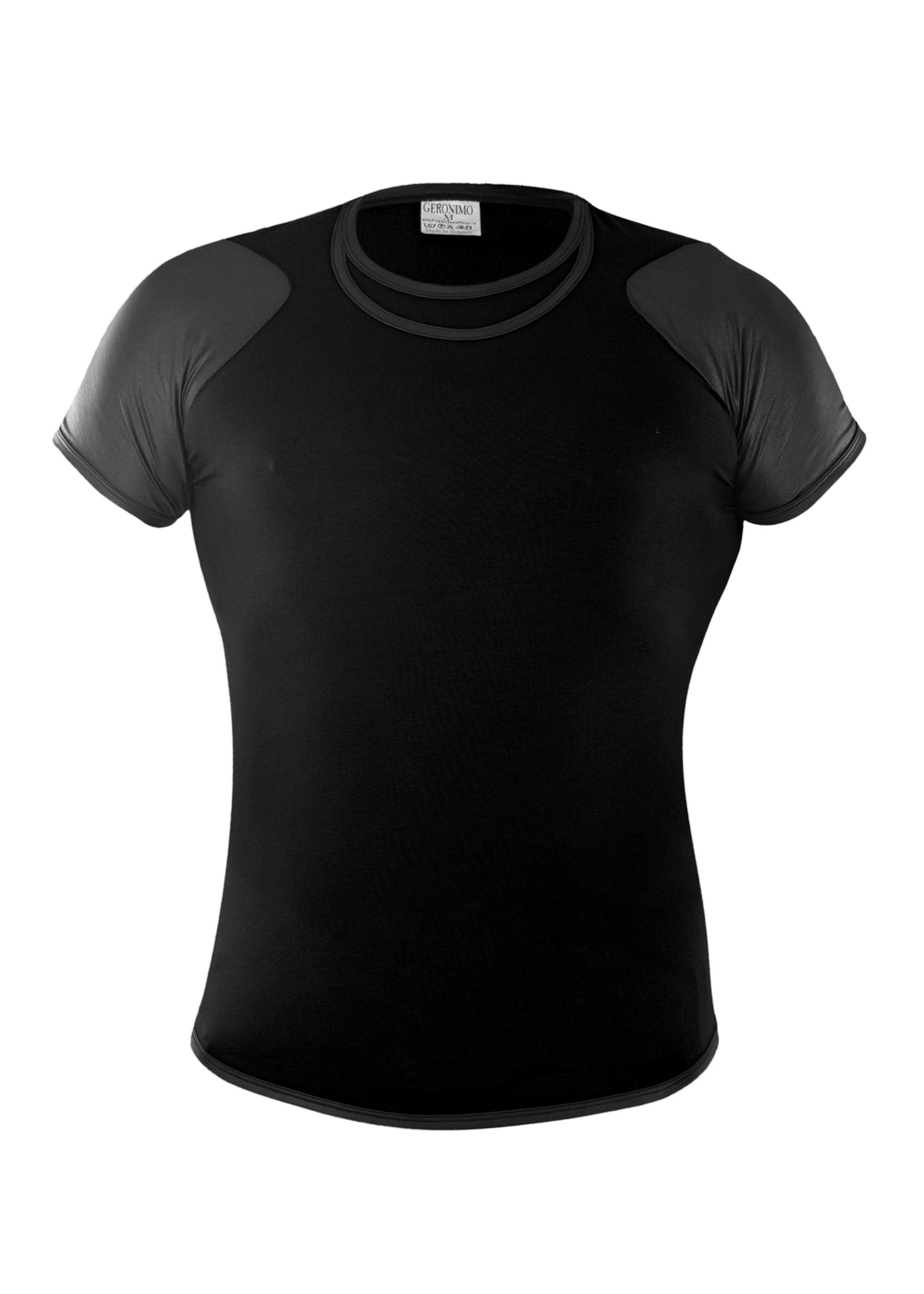 Geronimo T-Shirt Erotic Push or Zipp T-Shirt Black (Baumwolle)