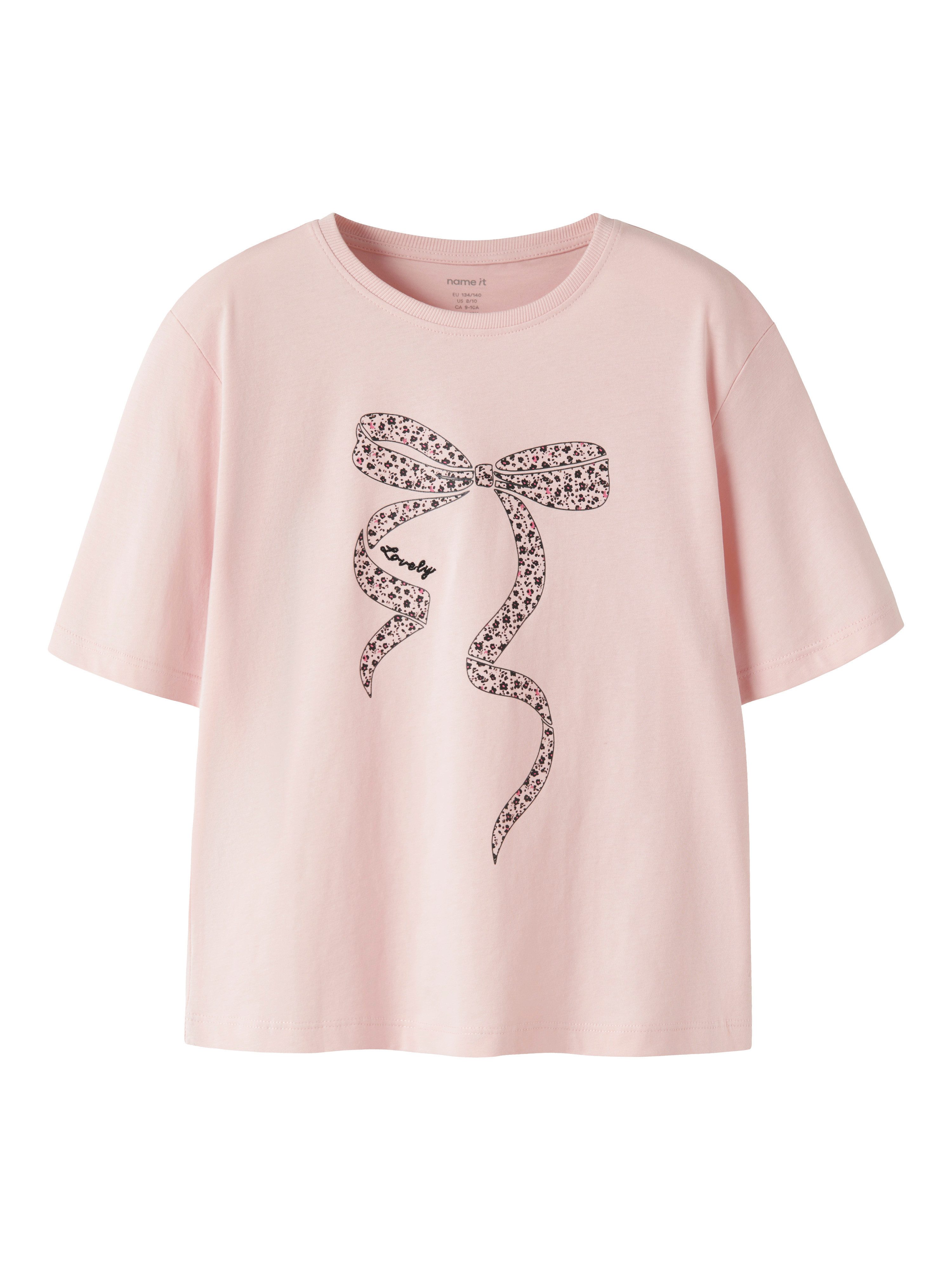 Name It Rundhalsshirt NKFLOTTI SS NREG TOP BOX Baumwolle, regular fit