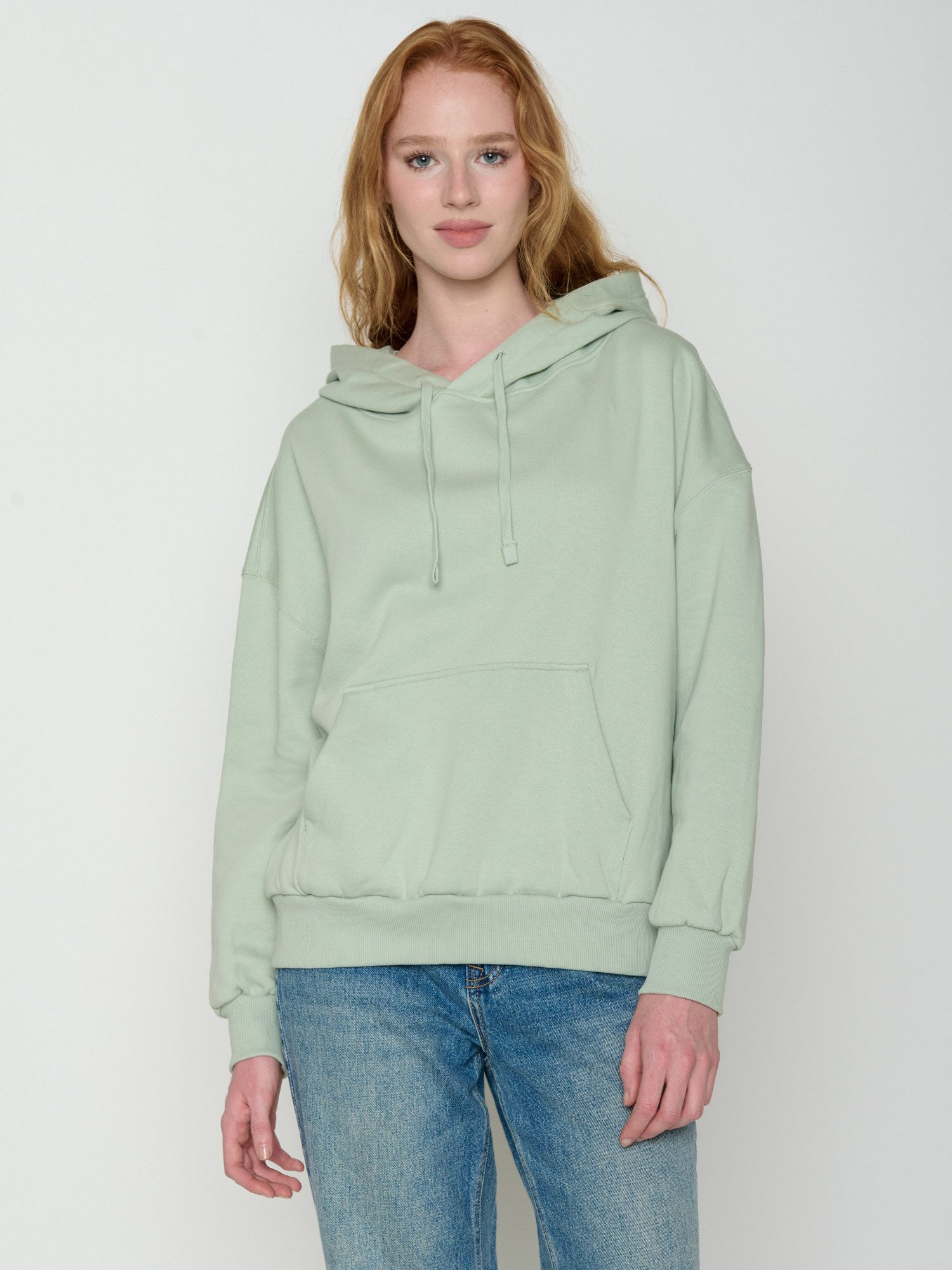 GreenBomb Hoodie Mello Les Fleurs (1) weitgeschnittener Hoodie, Oversized Fit, aufgesetzte Fronttasche