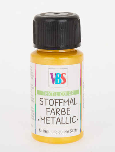 VBS Stoffmalfarbe Stoffmalfarbe Textil Color Metallic, 50 ml