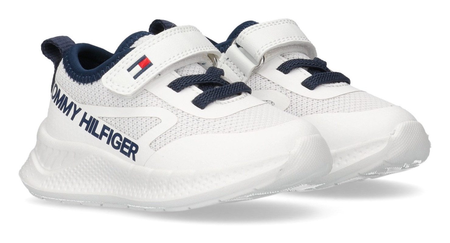 Tommy Hilfiger Sneaker, Slip-On Sneaker, Klettschuh mit großem Logoschriftzug