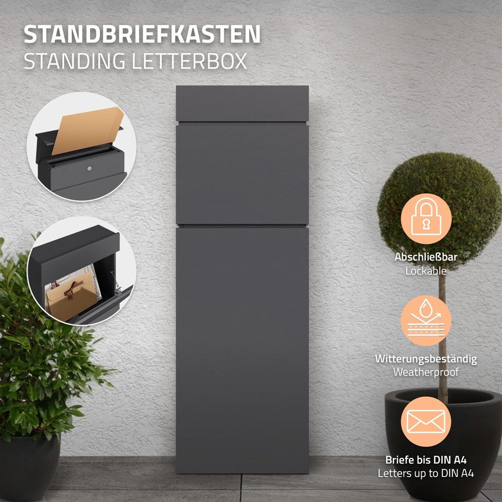 ML-DESIGN Standbriefkasten Briefkasten Postkasten Postbox, freistehend günstig online kaufen