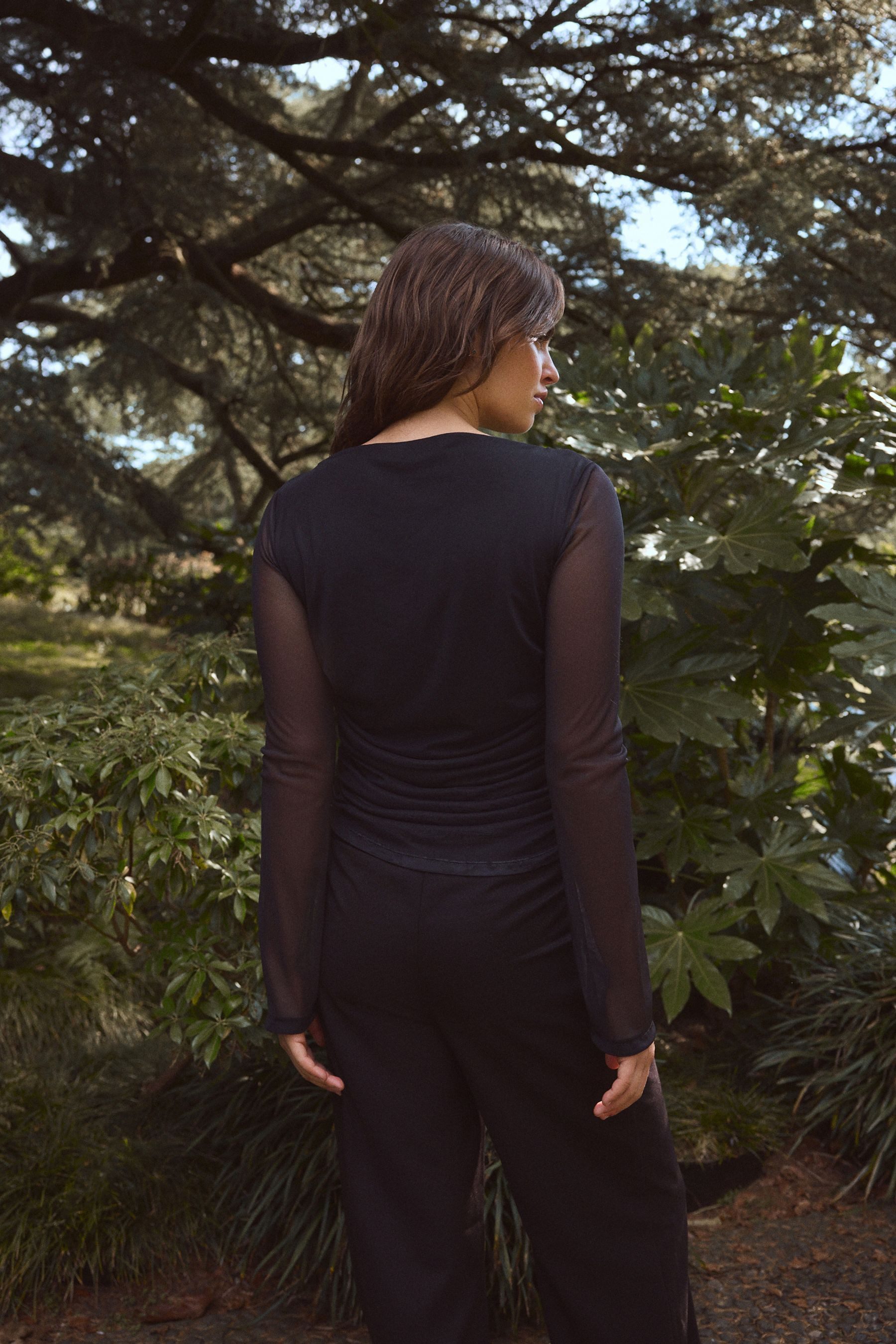 Next Langarmshirt Kew Collection Gerafftes Langarmoberteil günstig online kaufen